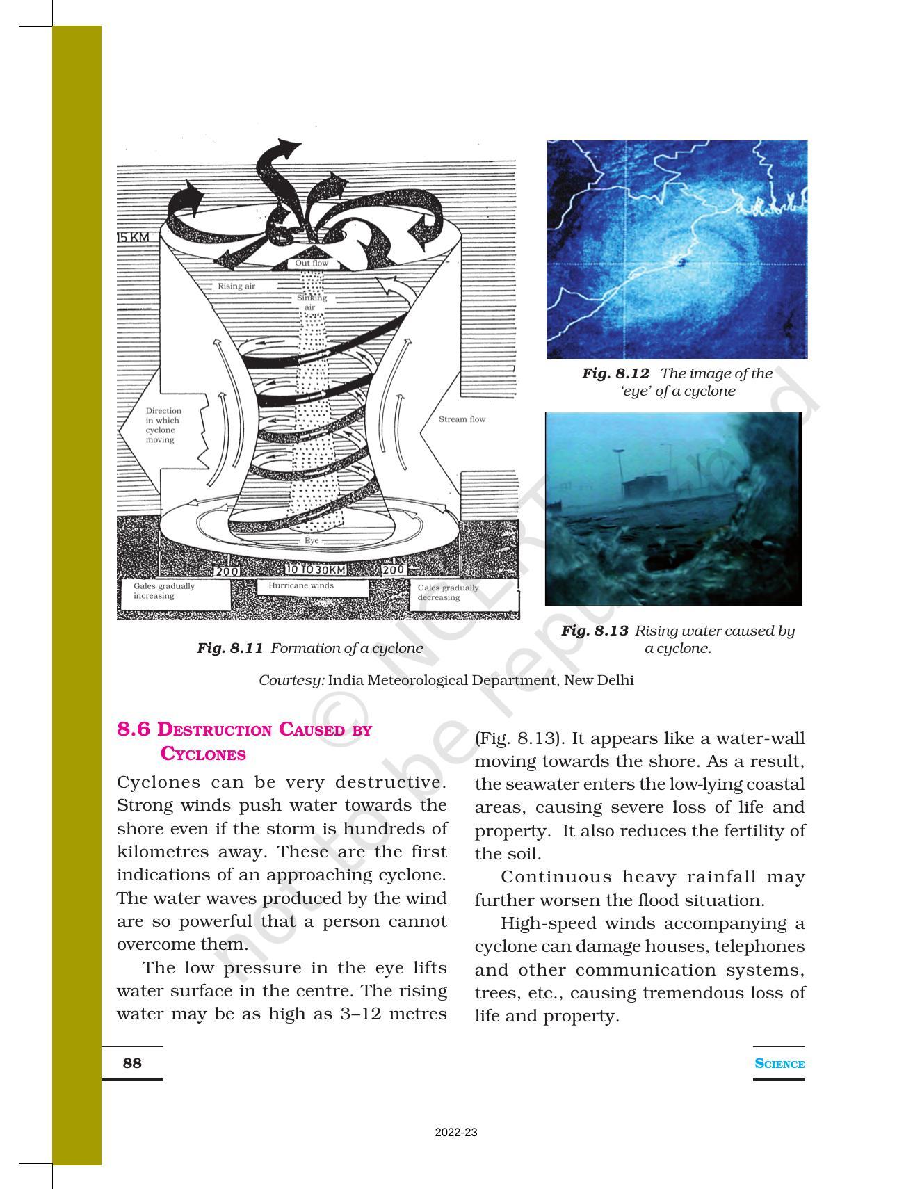 NCERT Book for Class 7 Science: Chapter 8-Winds, Storms and Cyclones - Page 9