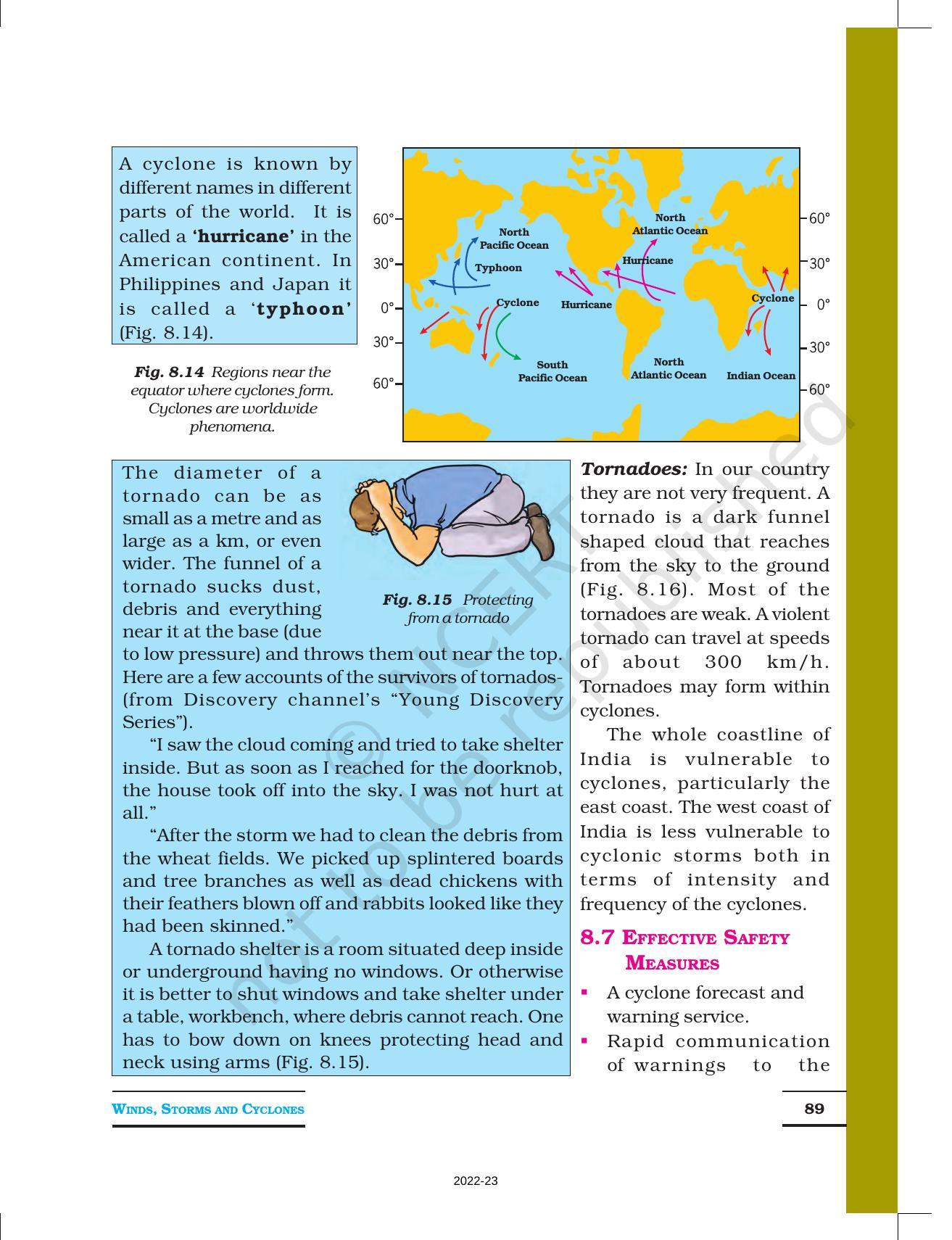 NCERT Book for Class 7 Science: Chapter 8-Winds, Storms and Cyclones - Page 10
