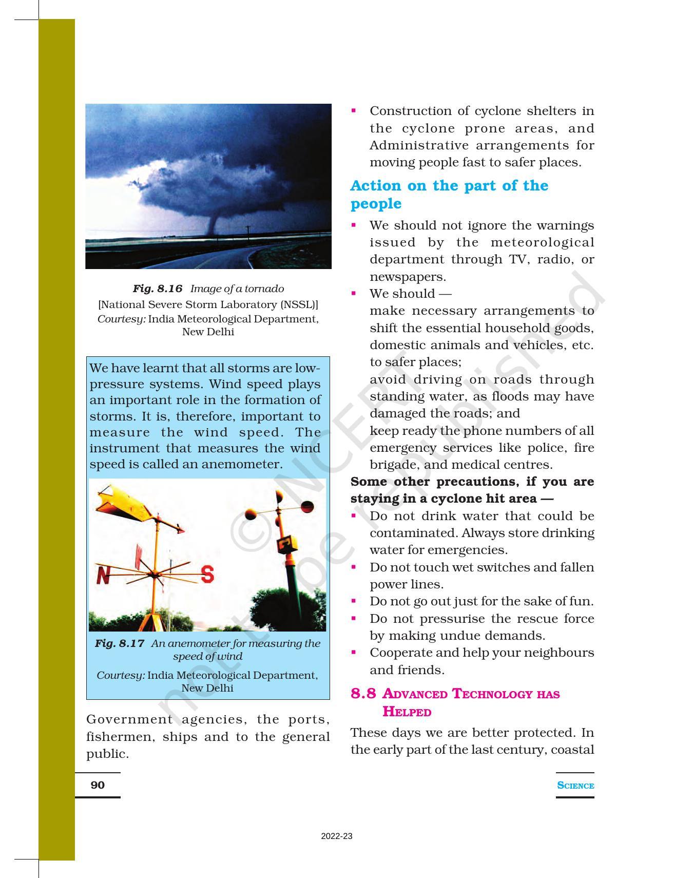 NCERT Book for Class 7 Science: Chapter 8-Winds, Storms and Cyclones - Page 11