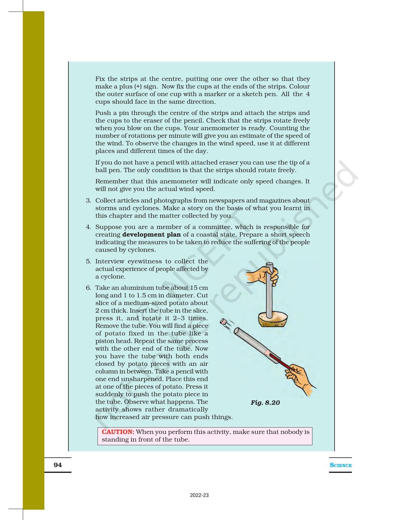 NCERT Book for Class 7 Science: Chapter 8-Winds, Storms and Cyclones - Page 15