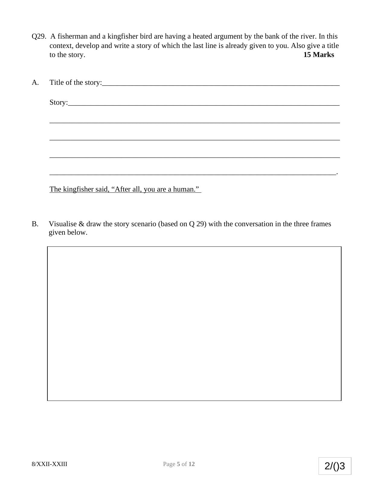 NID DAT Sample Papers - B.Des - Page 15