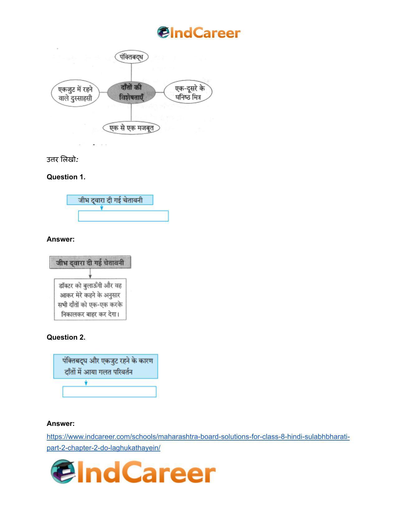 Maharashtra Board Solutions for Class 8- Hindi Sulabhbharati (Part 2): Chapter 2- दो लघुकथाएँ - Page 3
