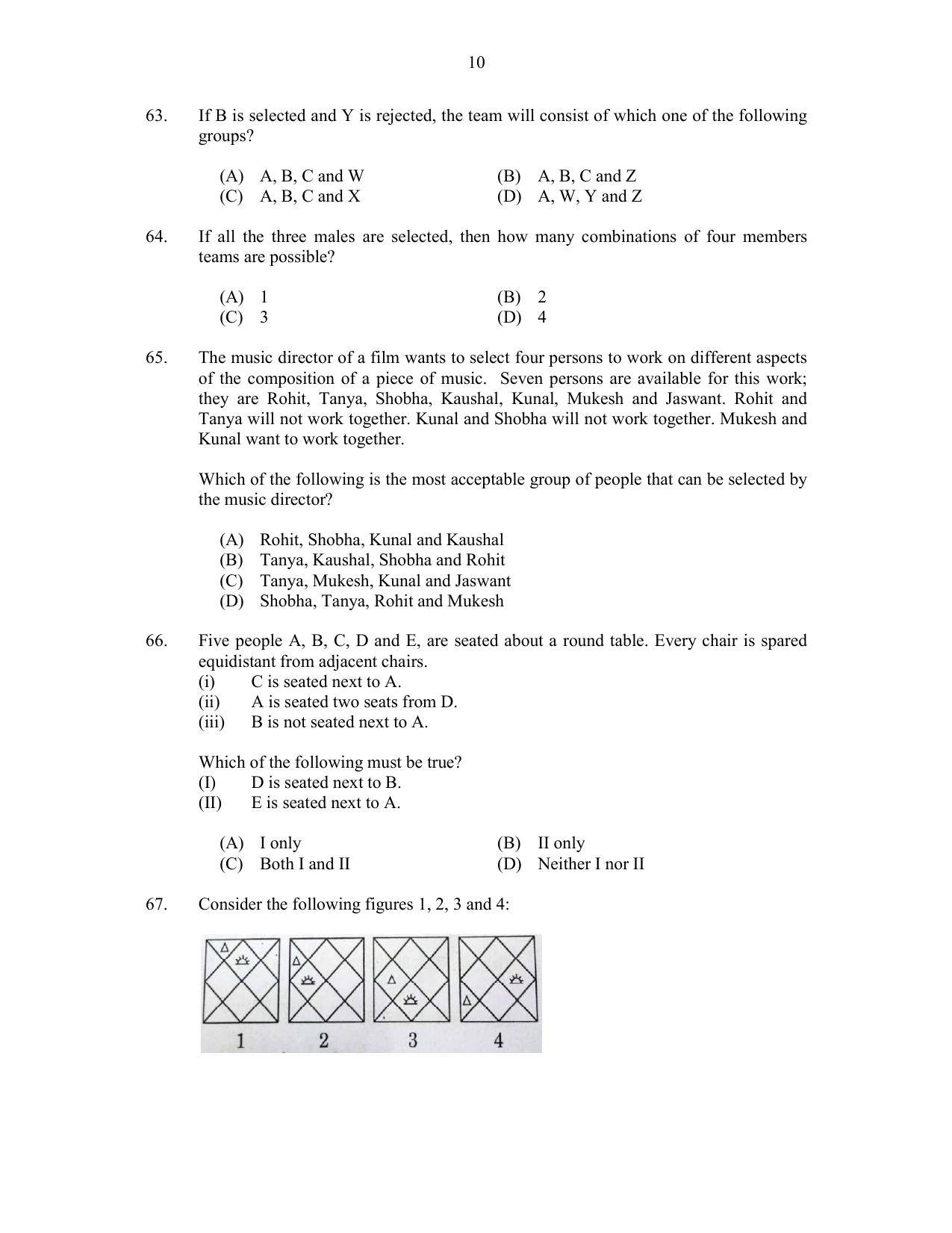 CUSAT CAT 2017 5 Year LL.B Question Paper - Page 10