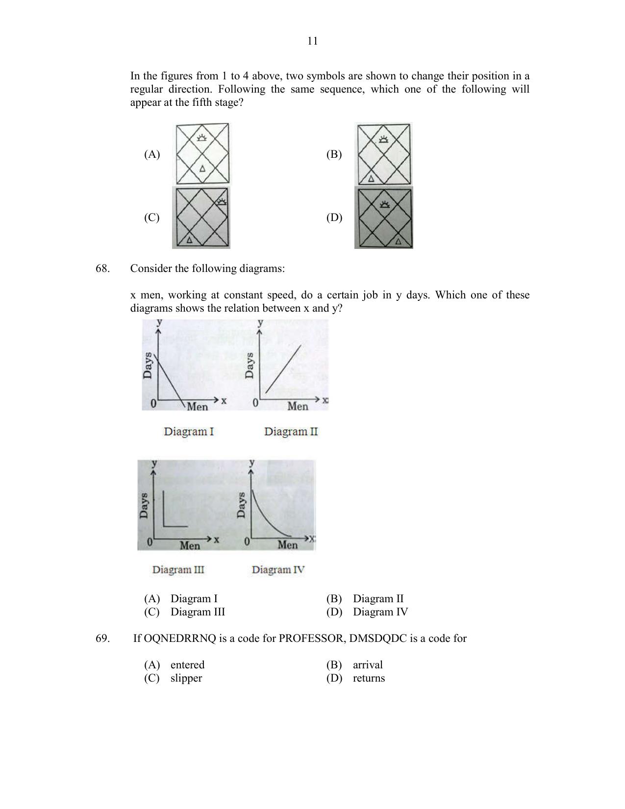 CUSAT CAT 2017 5 Year LL.B Question Paper - Page 11