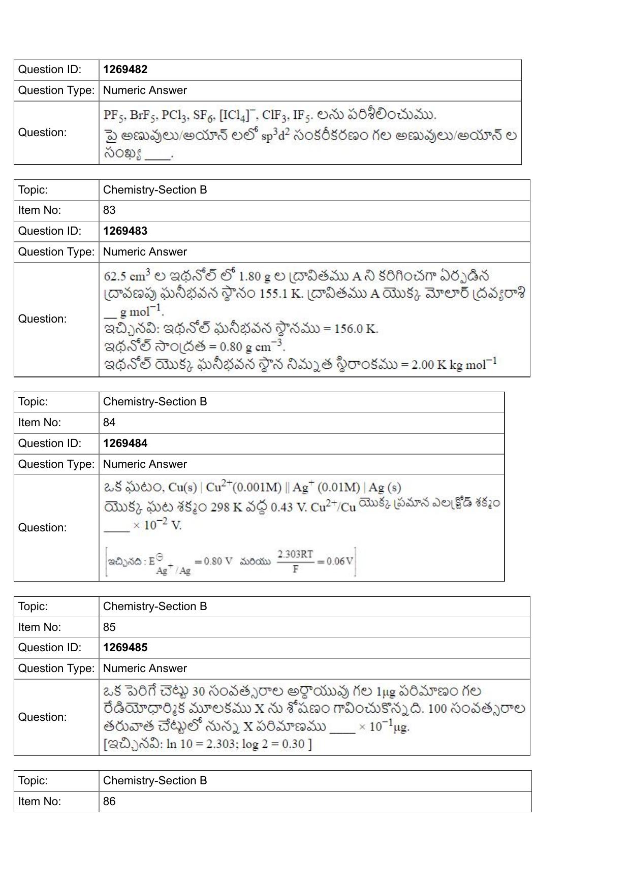 JEE Mains 2022: BTech Telugu (Shift 2) 29-07-2022 Question Paper - Page 30