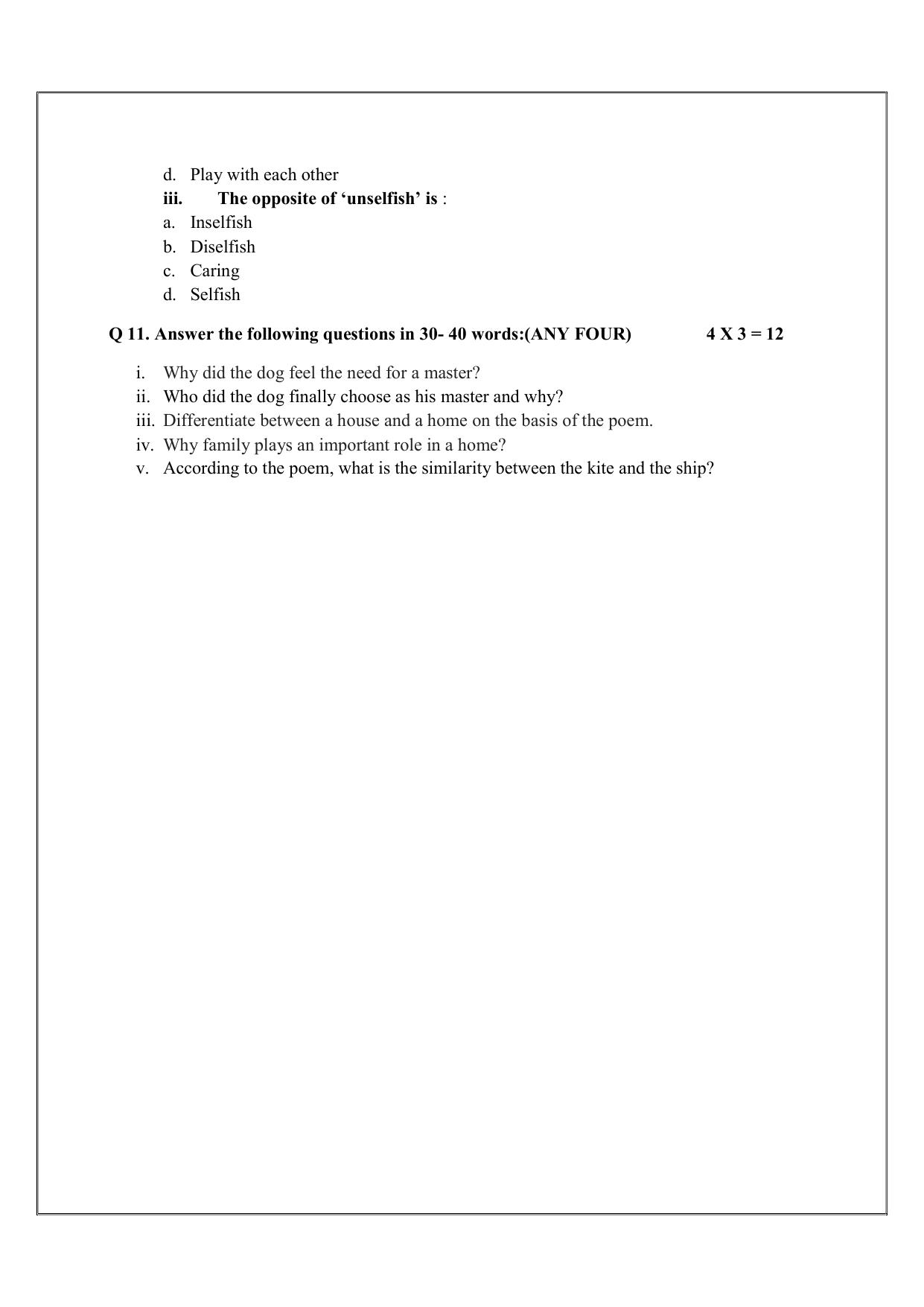 Edudel Class 6 English Sample Question Paper - Page 6