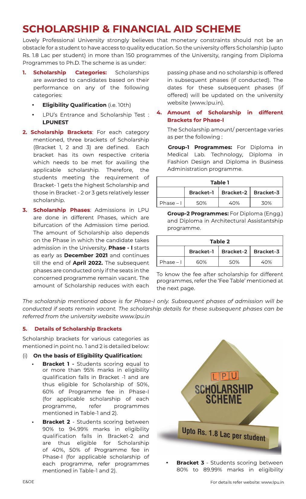Lovely Professional University, Jalandhar After 10th Brochure 2022 - Page 2