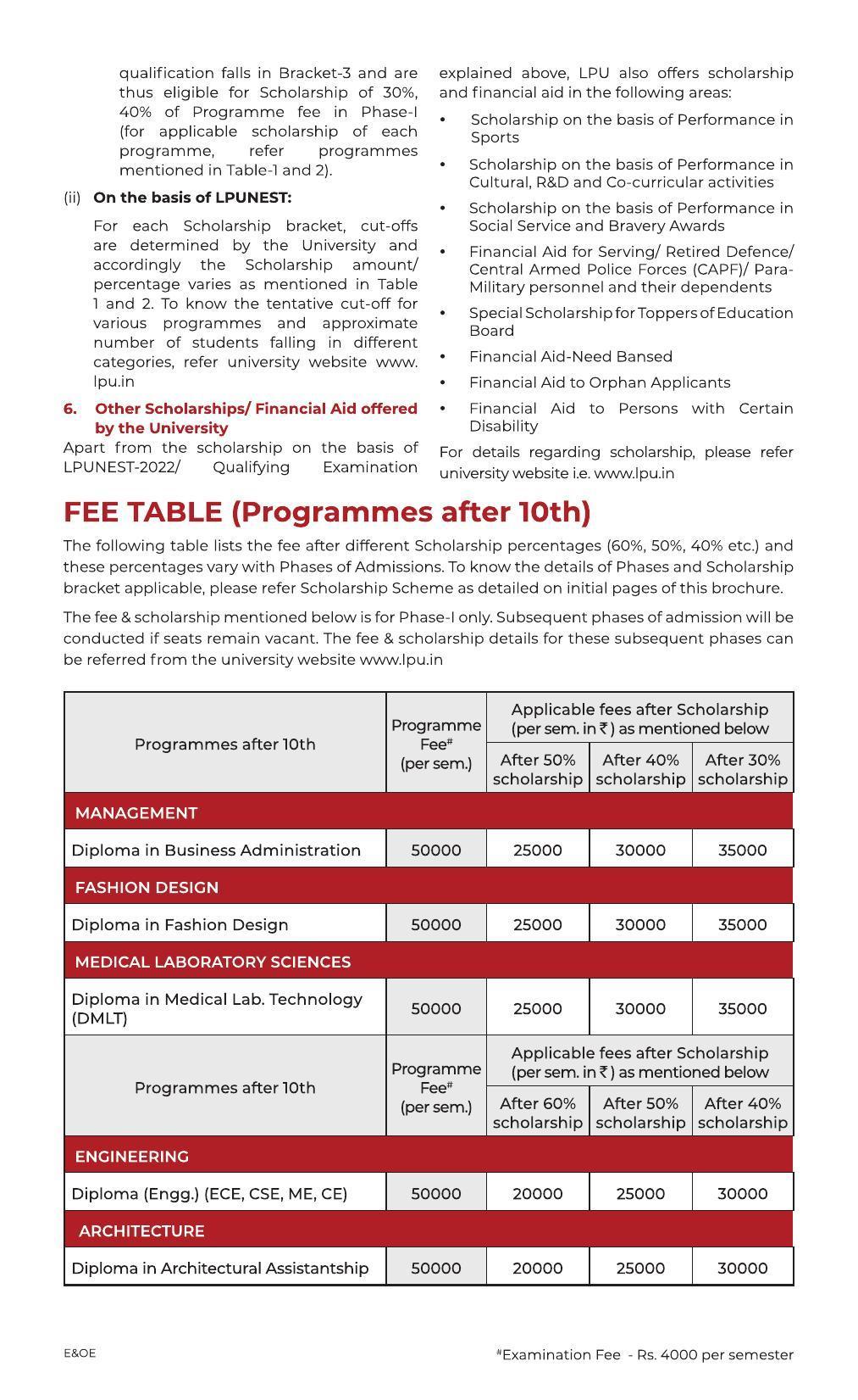 Lovely Professional University, Jalandhar After 10th Brochure 2022 - Page 3