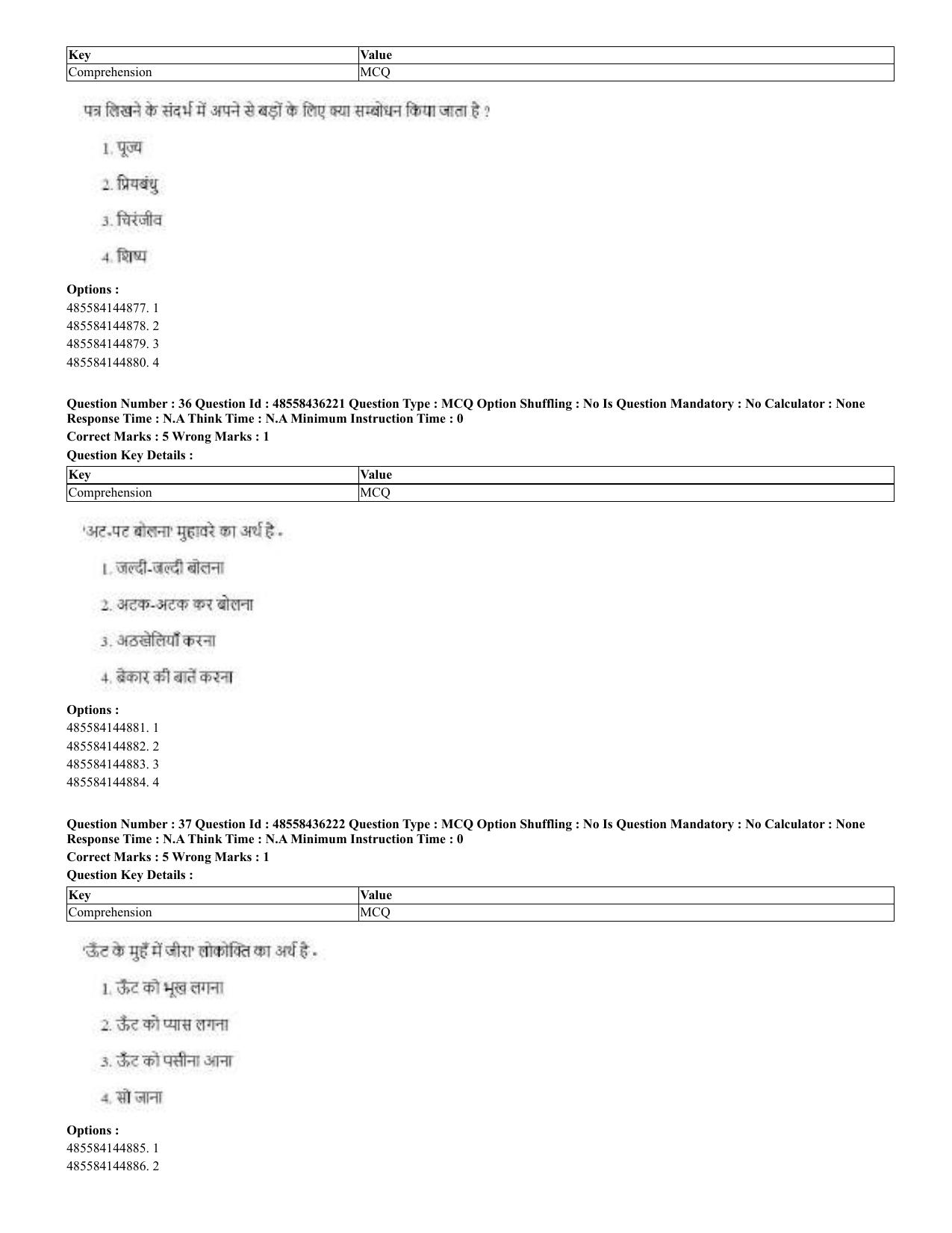 CUET 2023 Domestic Shift 2 Question Papers - 22 June 2023 - Page 21