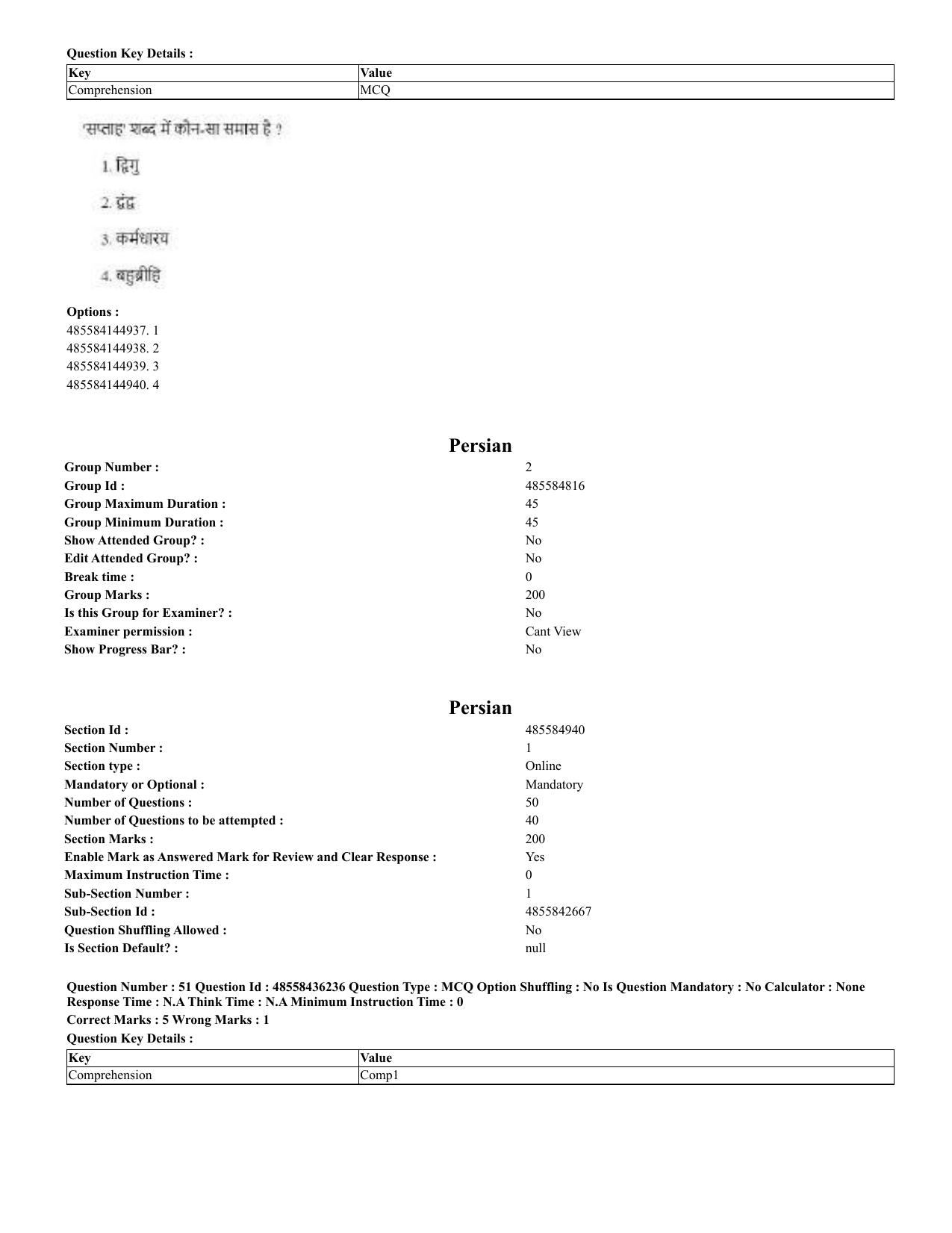CUET 2023 Domestic Shift 2 Question Papers - 22 June 2023 - Page 28