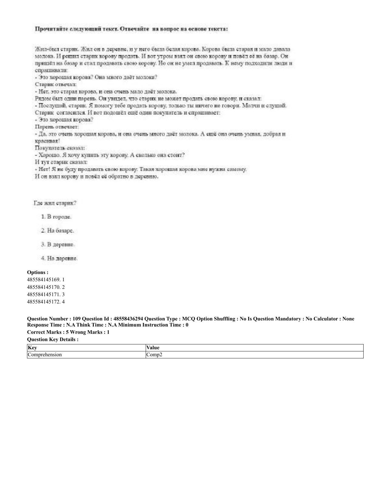 CUET 2023 Domestic Shift 2 Question Papers - 22 June 2023 - Page 62