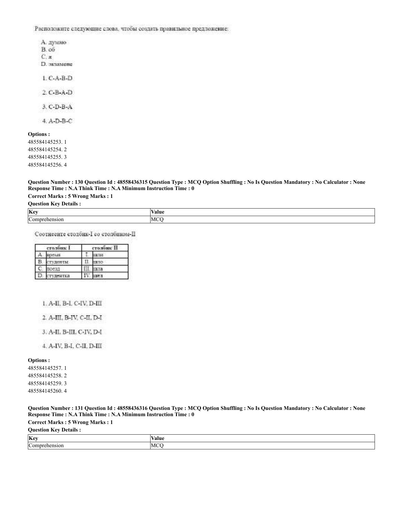 CUET 2023 Domestic Shift 2 Question Papers - 22 June 2023 - Page 77