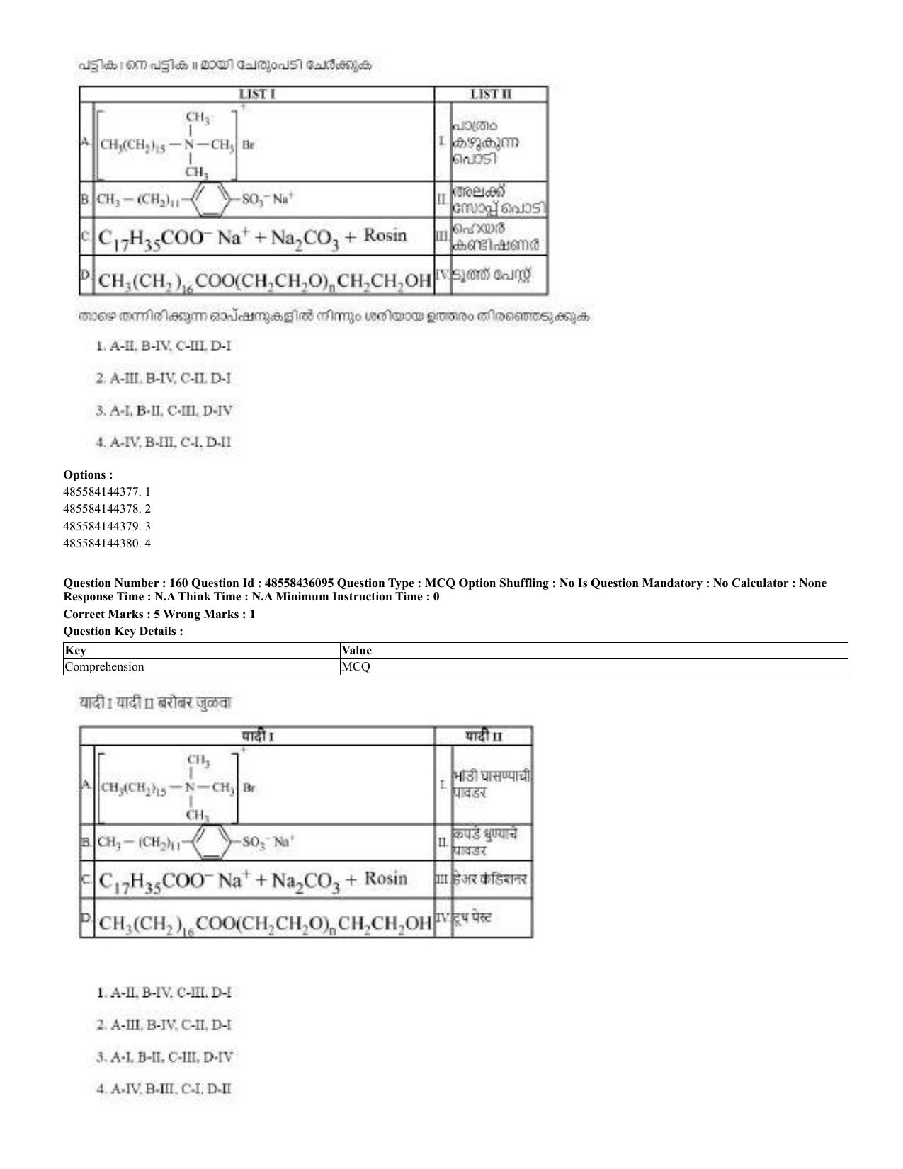 CUET 2023 Domestic Shift 2 Question Papers - 22 June 2023 - Page 146