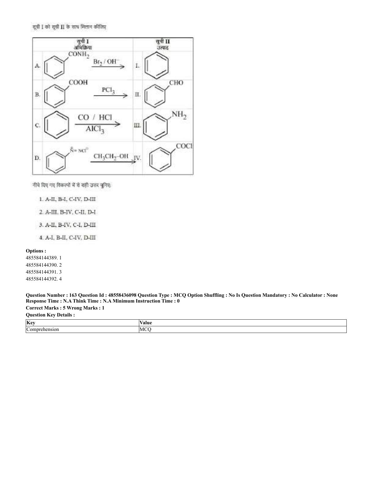 CUET 2023 Domestic Shift 2 Question Papers - 22 June 2023 - Page 164