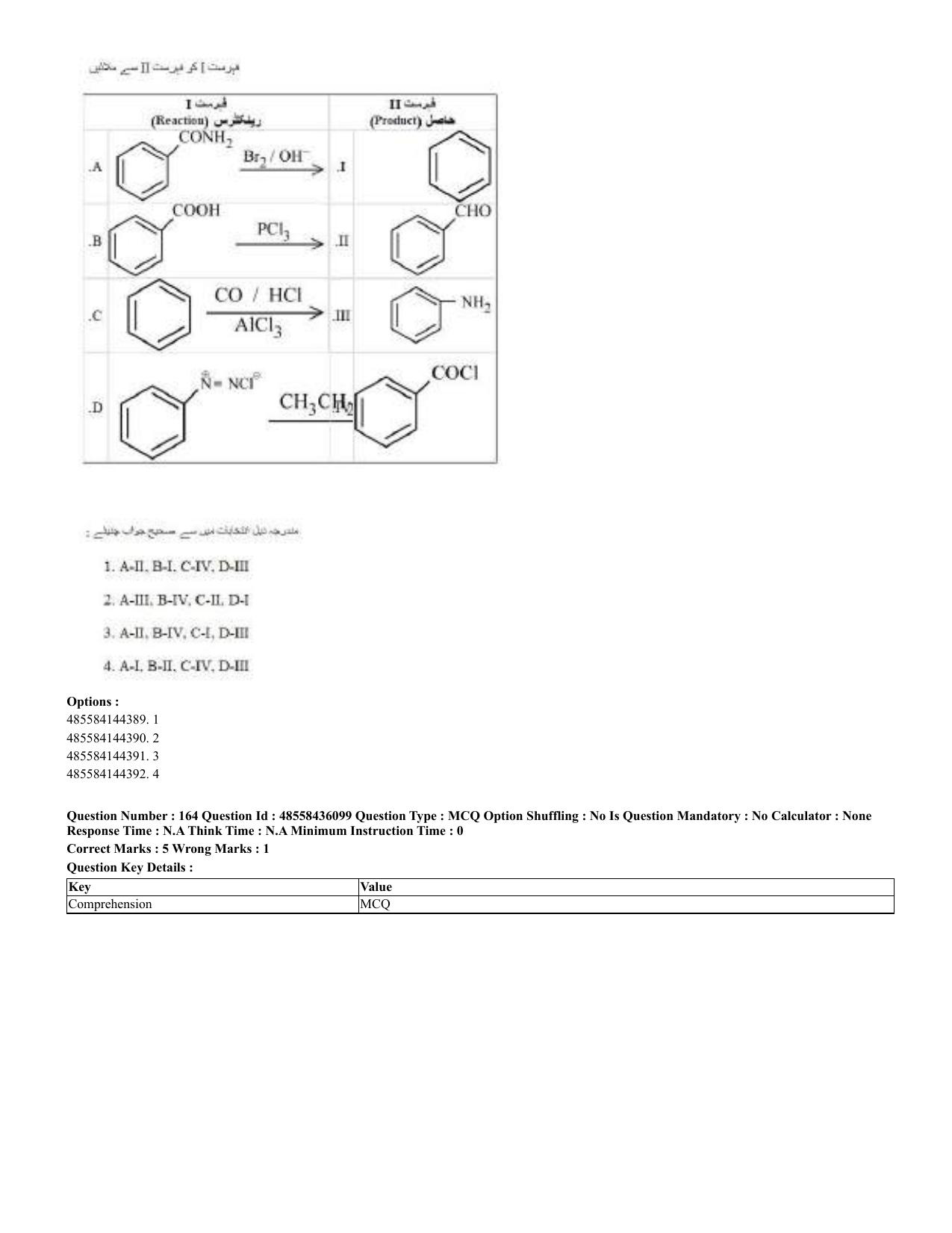 CUET 2023 Domestic Shift 2 Question Papers - 22 June 2023 - Page 175