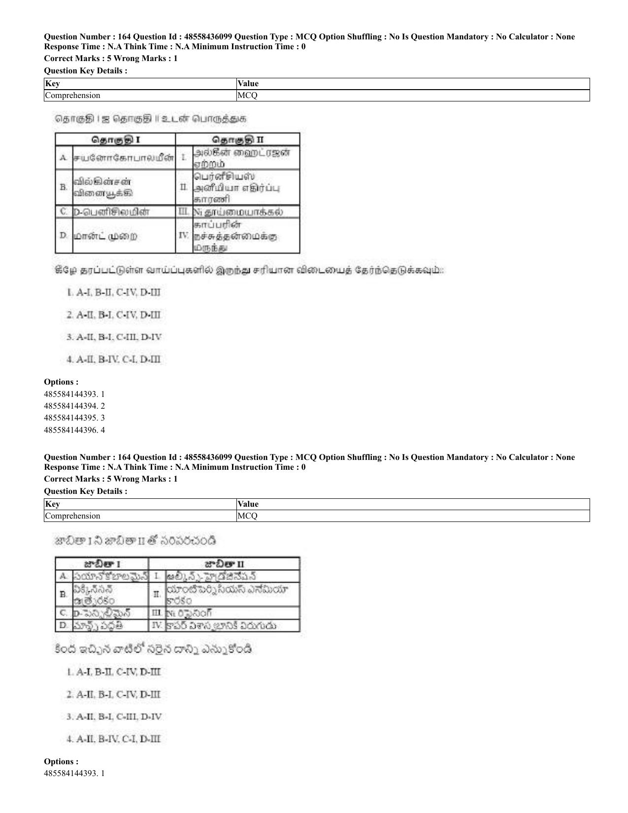 CUET 2023 Domestic Shift 2 Question Papers - 22 June 2023 - Page 181