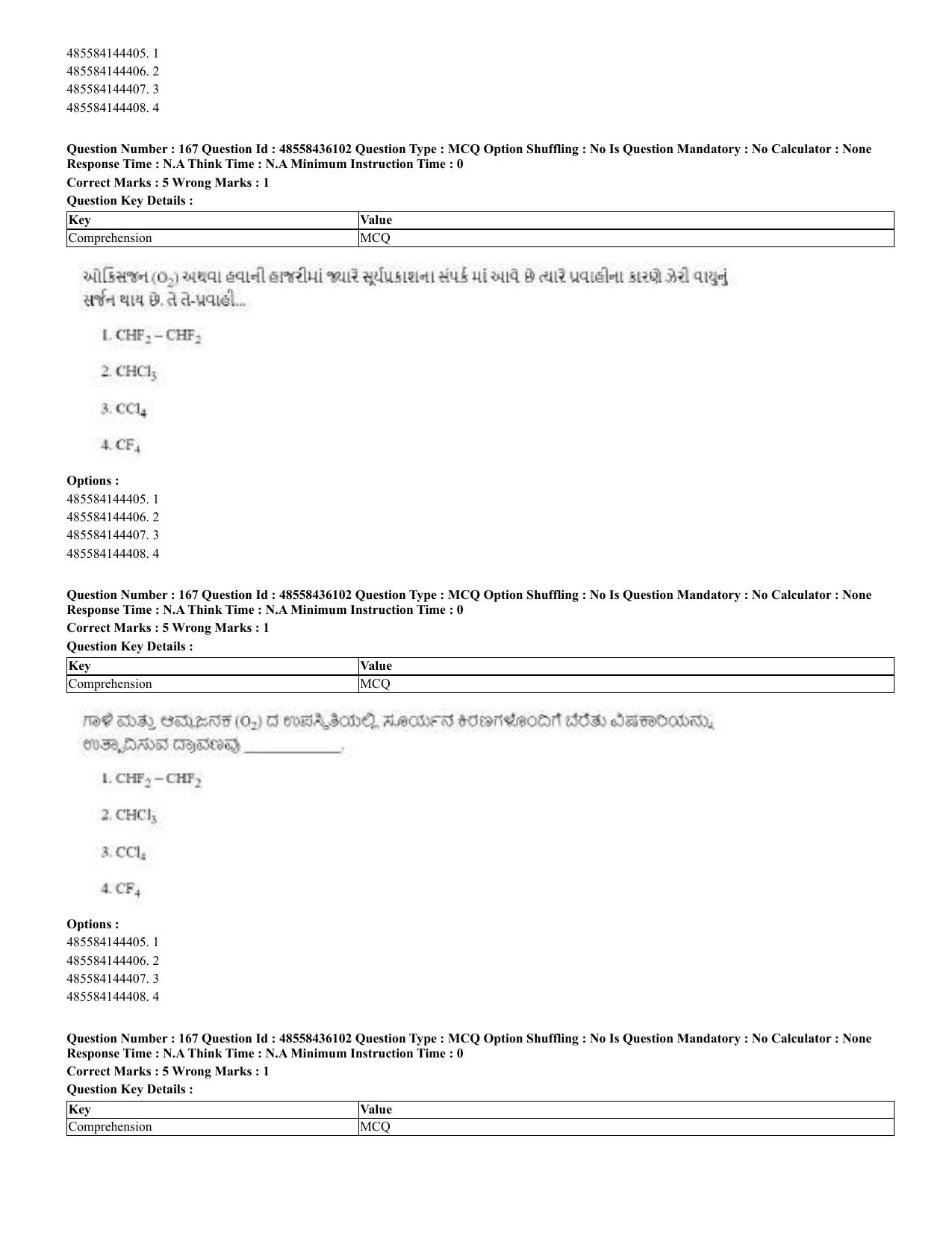 CUET 2023 Domestic Shift 2 Question Papers - 22 June 2023 - Page 202