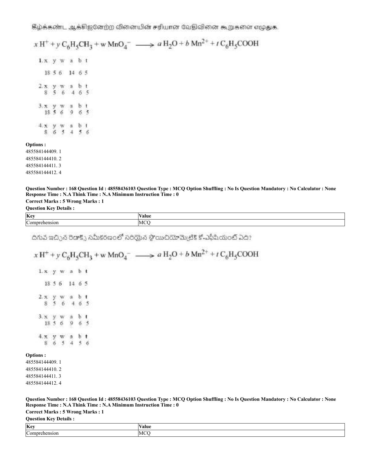 CUET 2023 Domestic Shift 2 Question Papers - 22 June 2023 - Page 211
