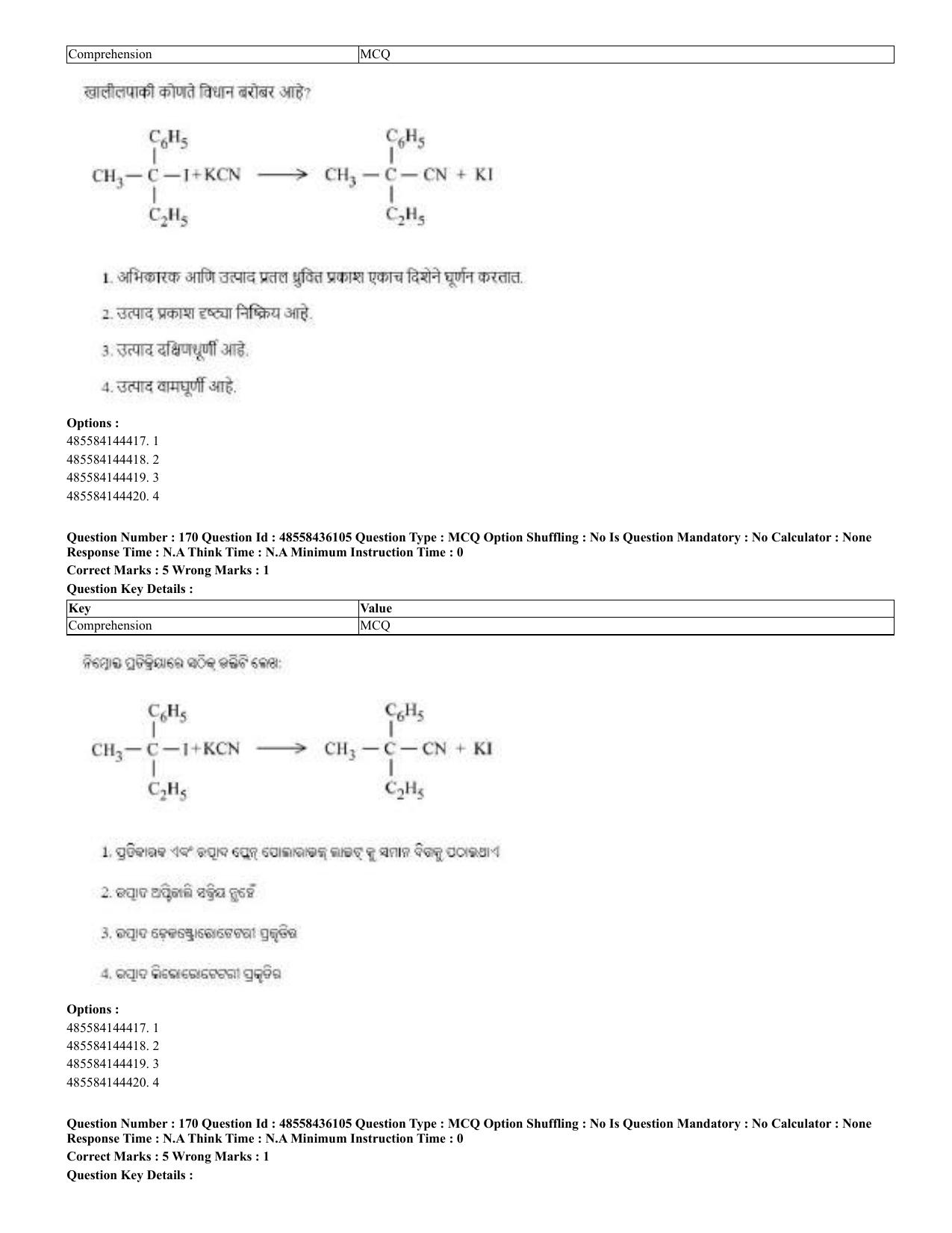 CUET 2023 Domestic Shift 2 Question Papers - 22 June 2023 - Page 221