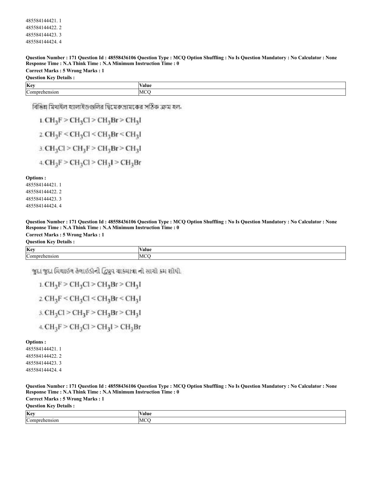 CUET 2023 Domestic Shift 2 Question Papers - 22 June 2023 - Page 225