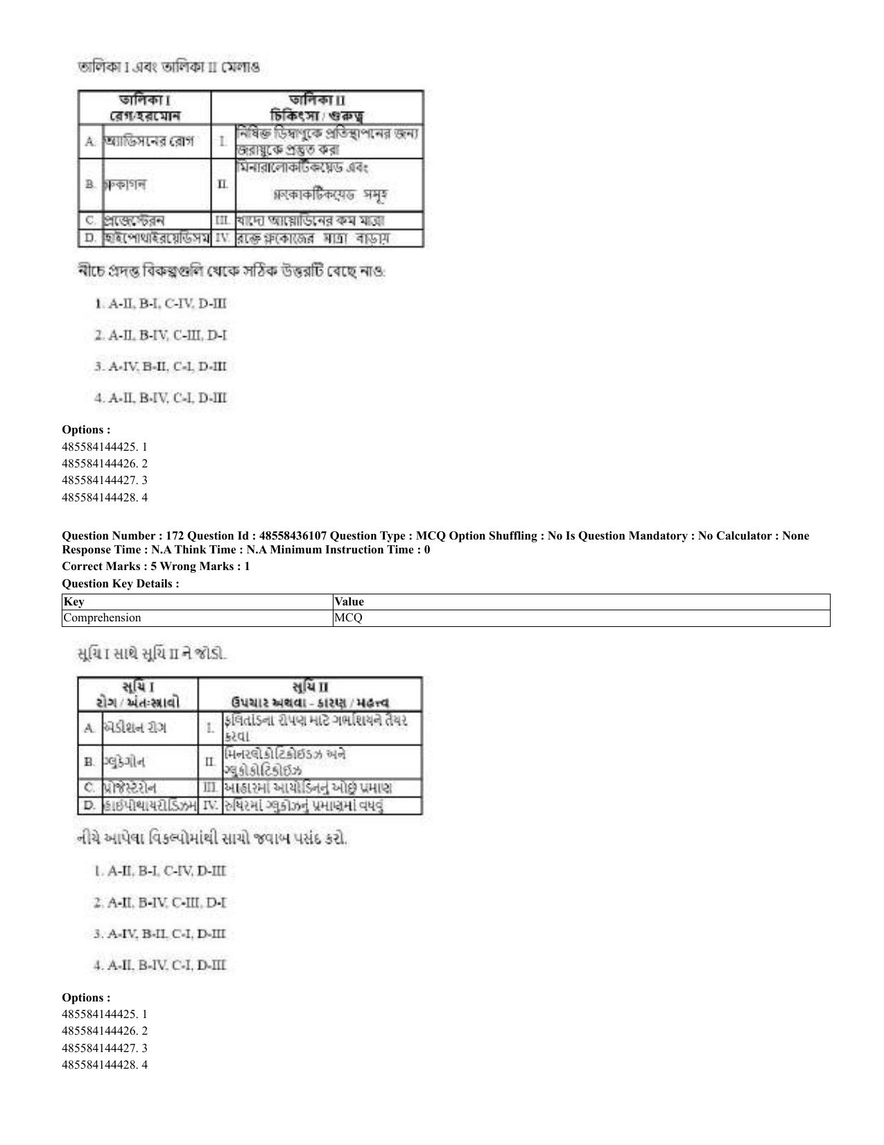CUET 2023 Domestic Shift 2 Question Papers - 22 June 2023 - Page 231