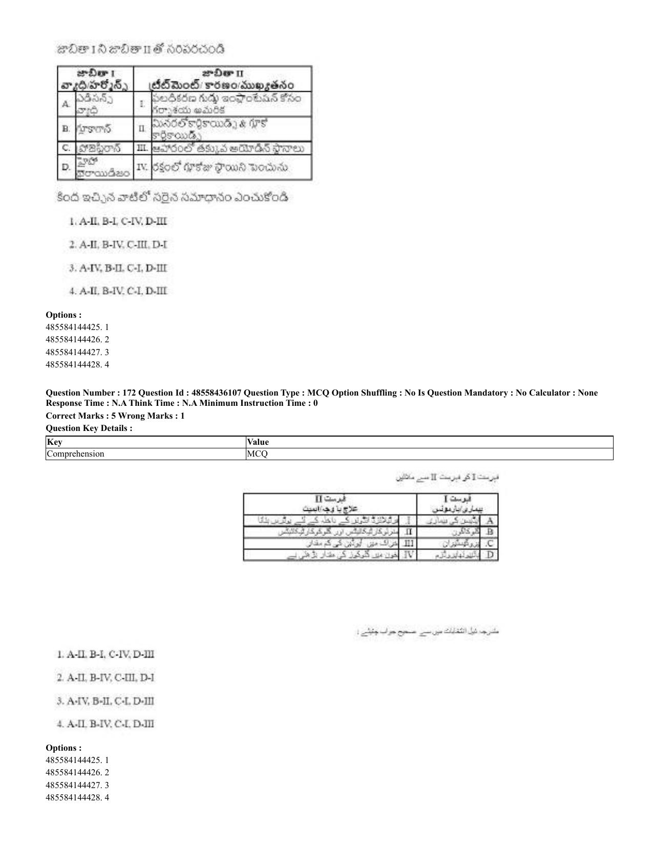 CUET 2023 Domestic Shift 2 Question Papers - 22 June 2023 - Page 236