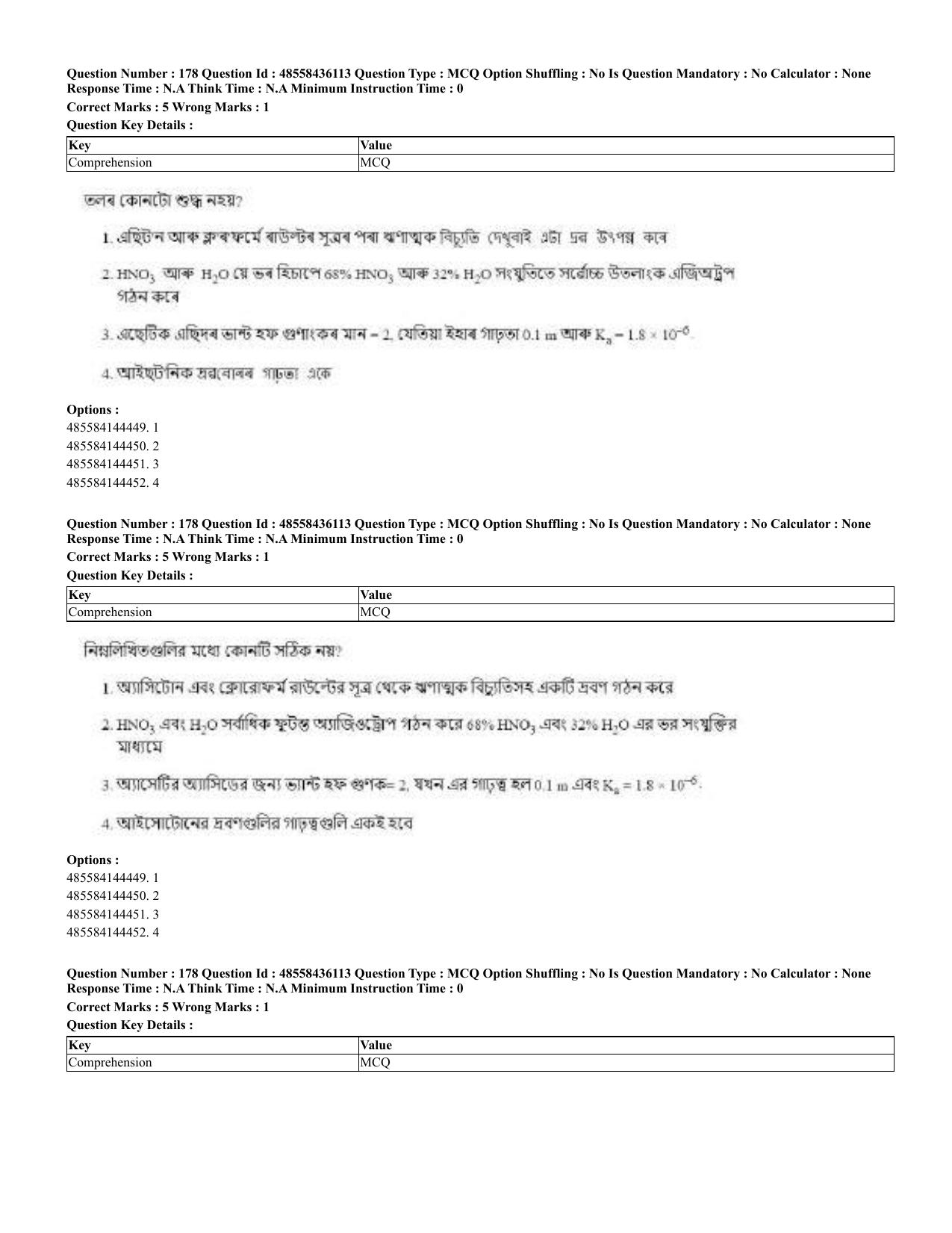 CUET 2023 Domestic Shift 2 Question Papers - 22 June 2023 - Page 272