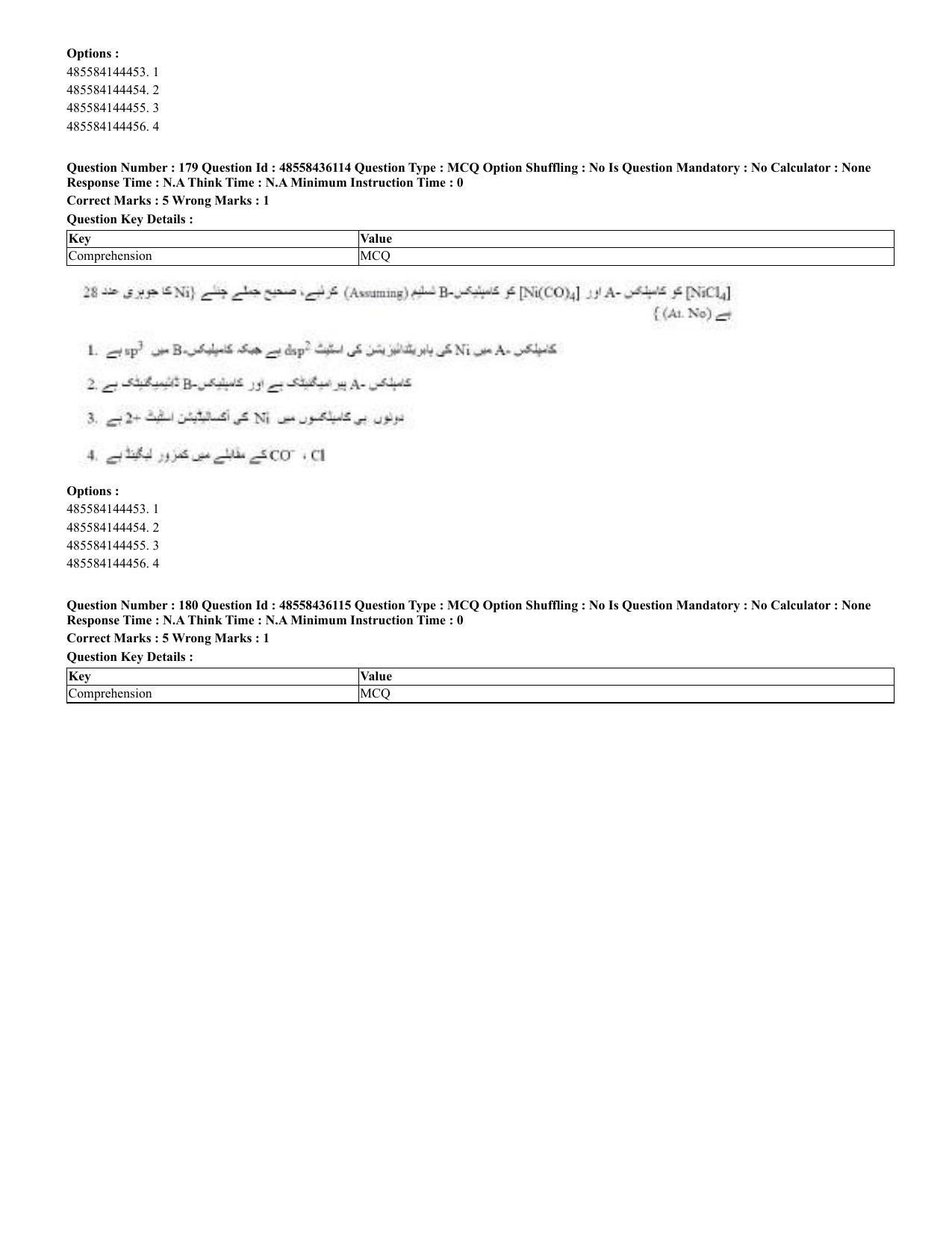 CUET 2023 Domestic Shift 2 Question Papers - 22 June 2023 - Page 282