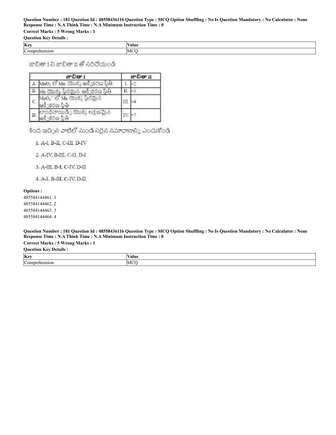 CUET 2023 Domestic Shift 2 Question Papers - 22 June 2023 - Page 302
