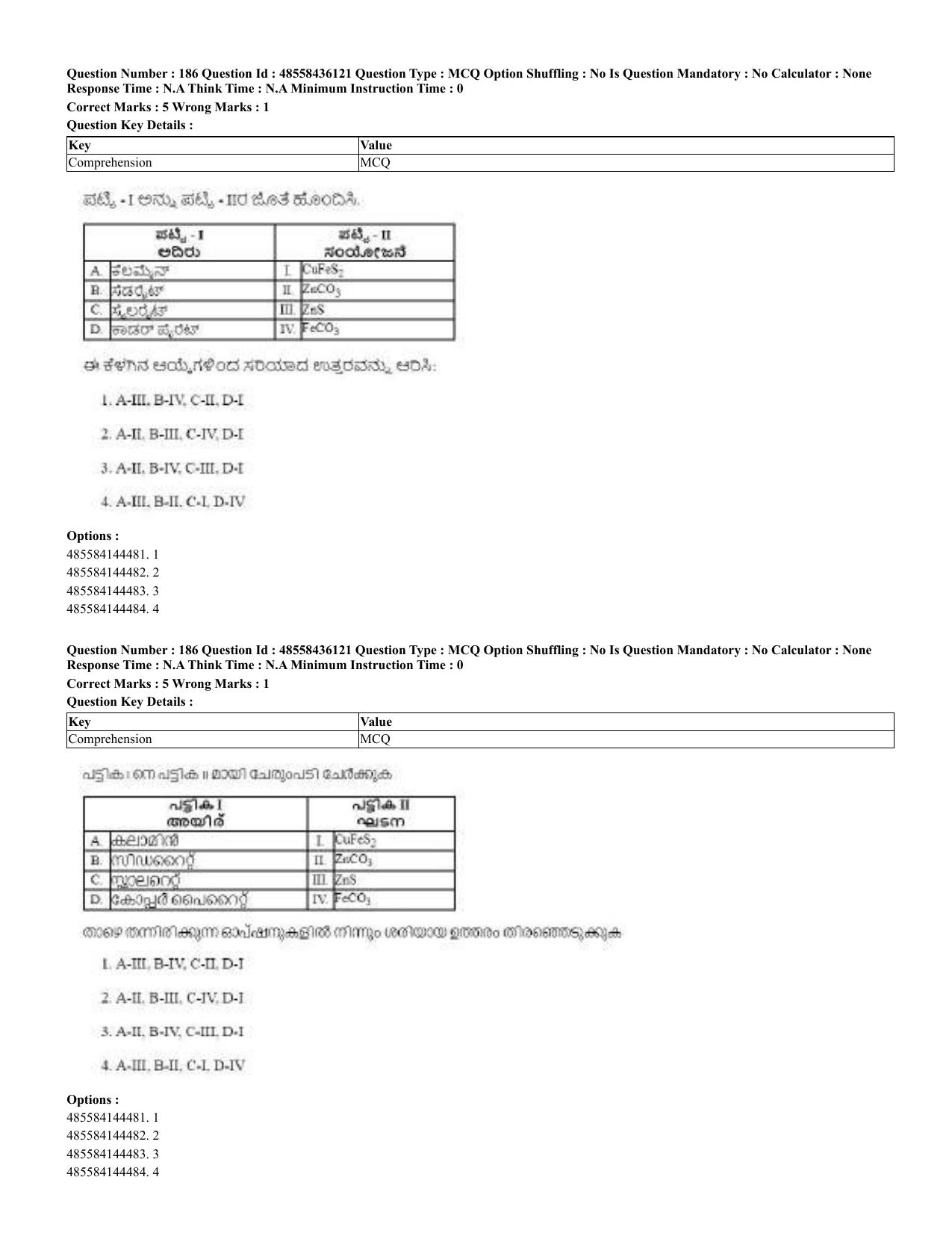CUET 2023 Domestic Shift 2 Question Papers - 22 June 2023 - Page 331