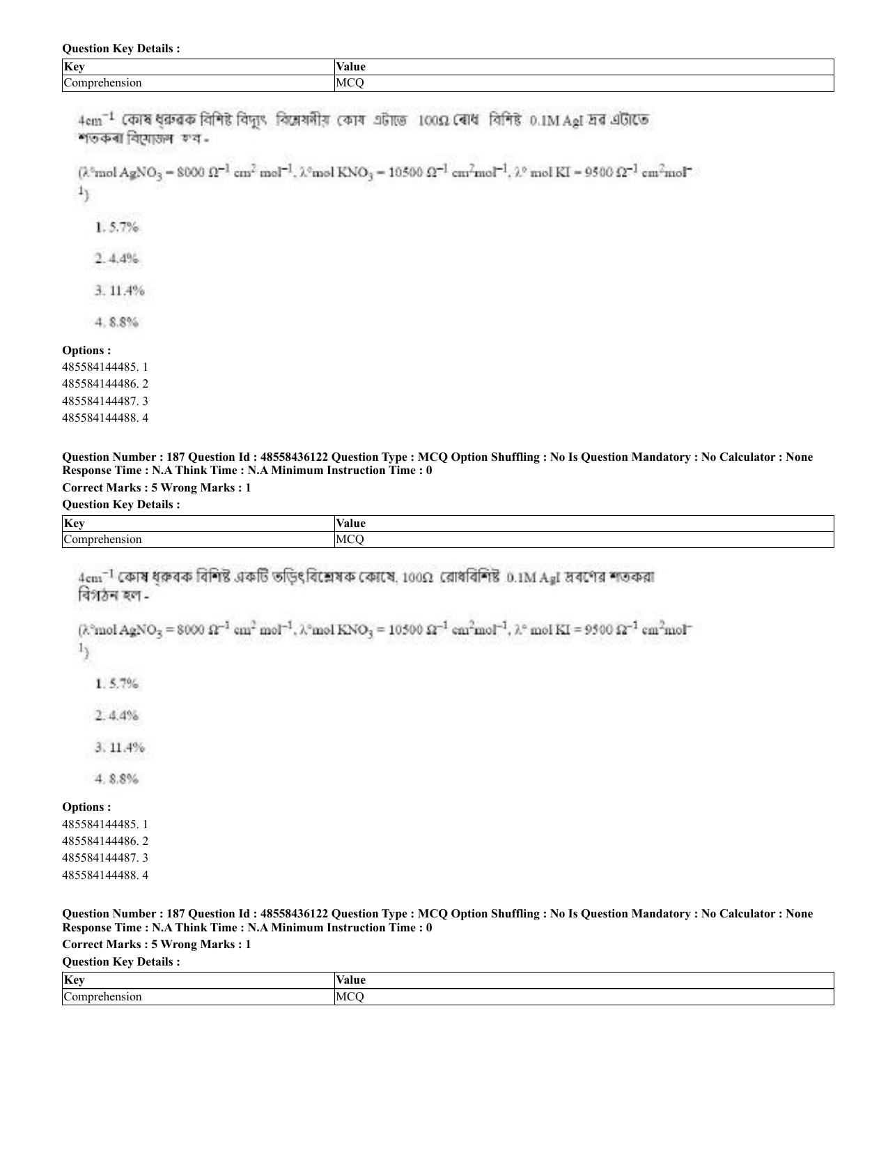 CUET 2023 Domestic Shift 2 Question Papers - 22 June 2023 - Page 336