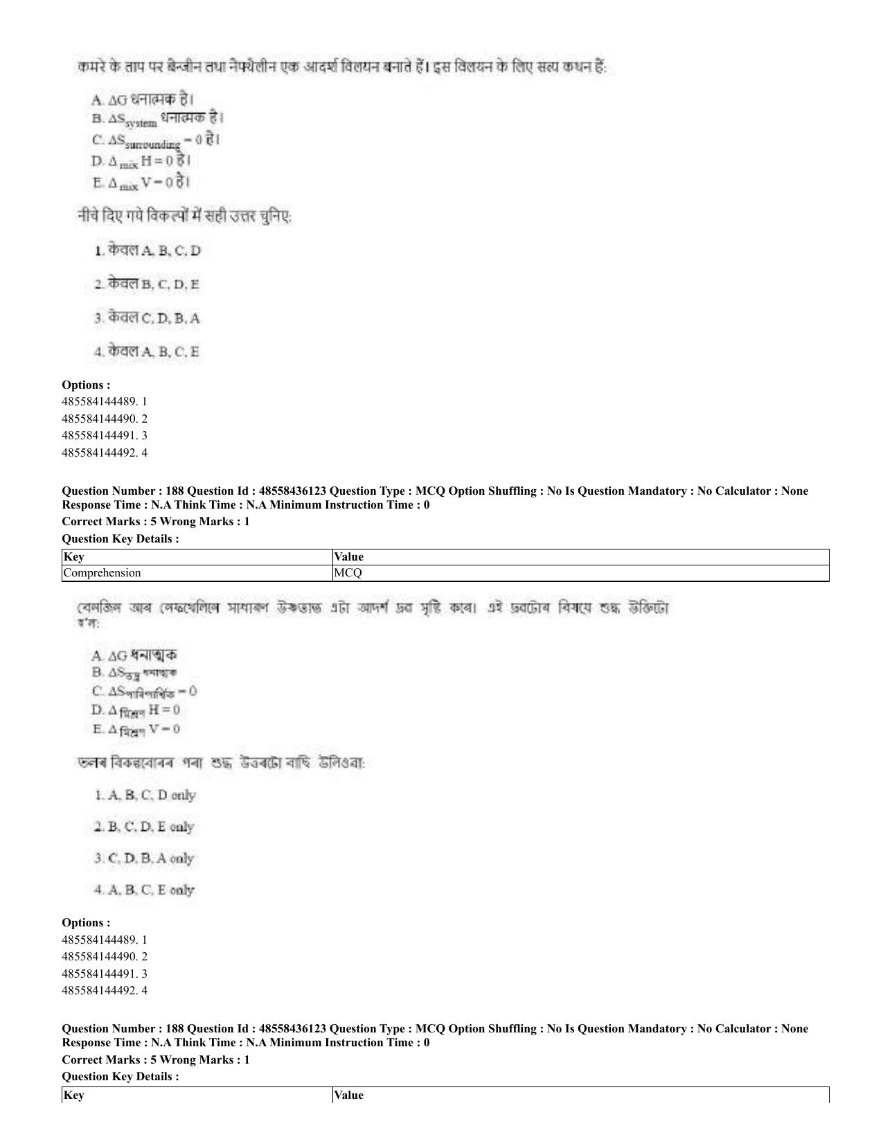 CUET 2023 Domestic Shift 2 Question Papers - 22 June 2023 - Page 342