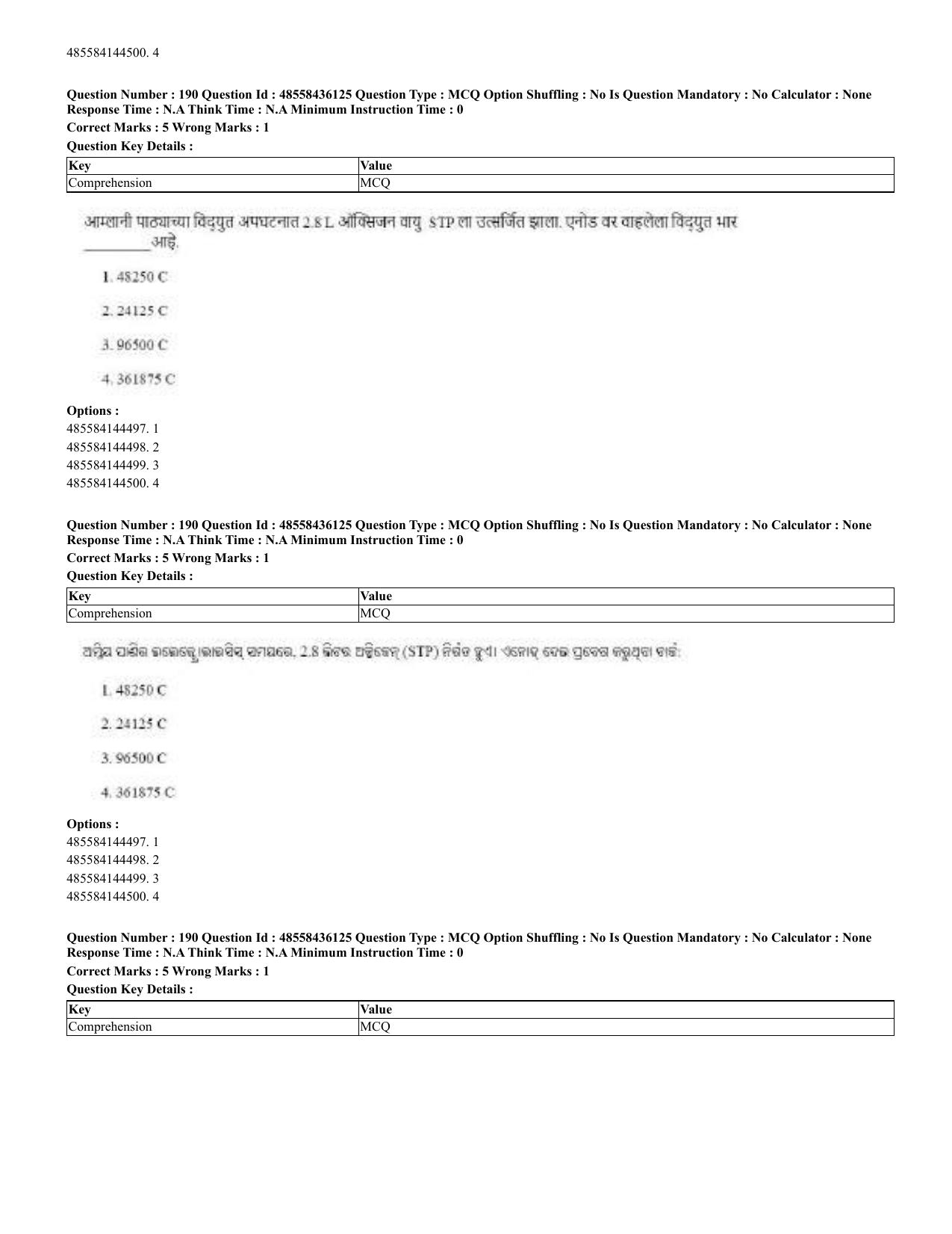CUET 2023 Domestic Shift 2 Question Papers - 22 June 2023 - Page 356