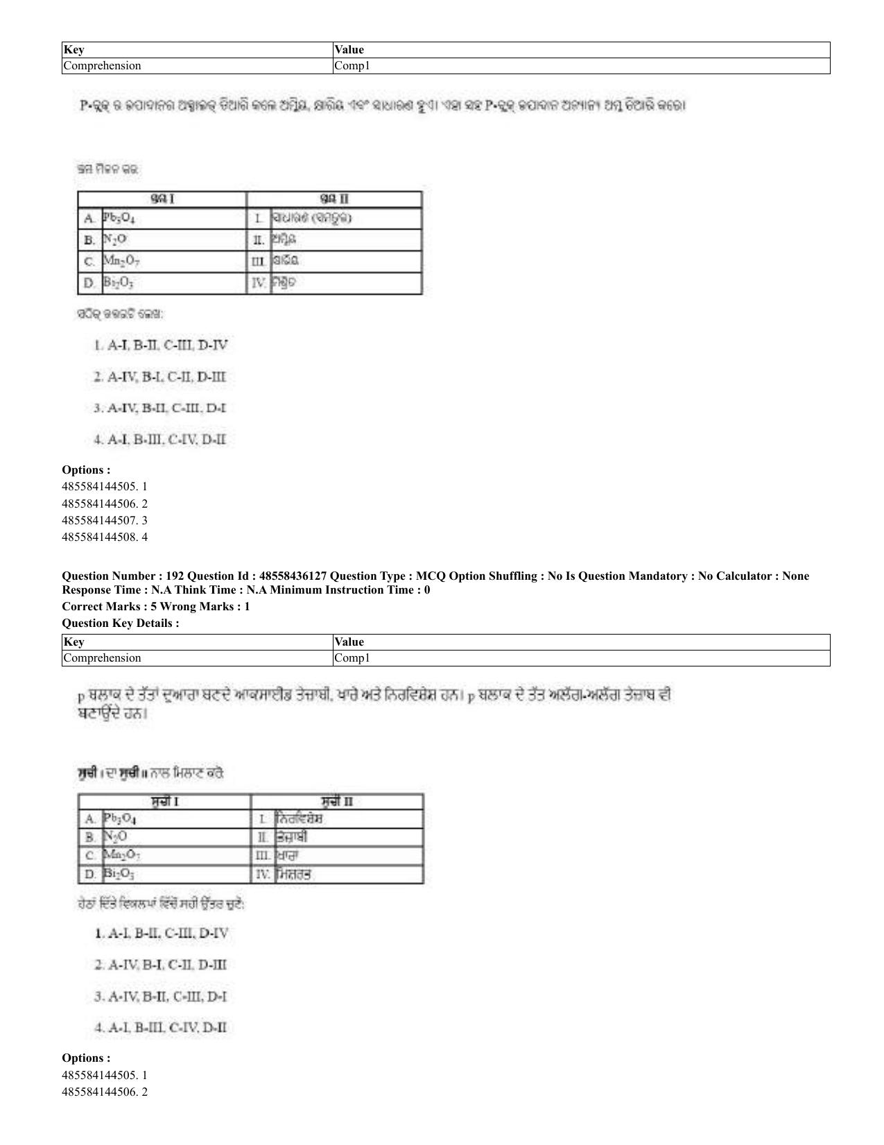 CUET 2023 Domestic Shift 2 Question Papers - 22 June 2023 - Page 370