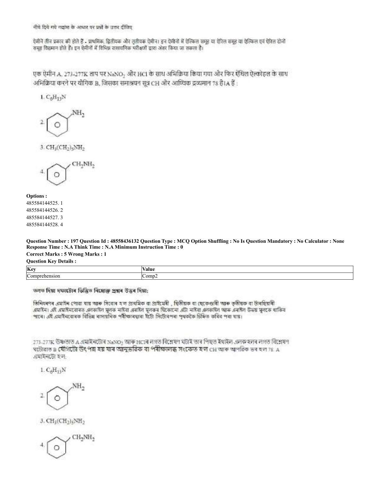 CUET 2023 Domestic Shift 2 Question Papers - 22 June 2023 - Page 406