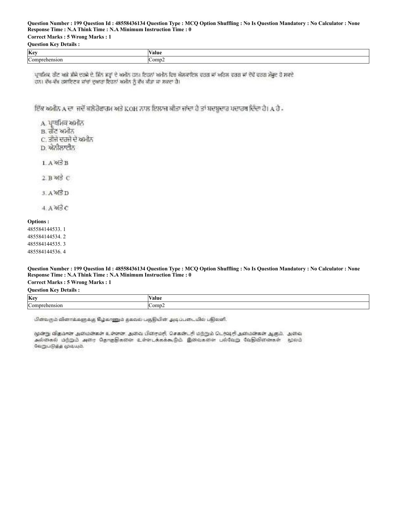 CUET 2023 Domestic Shift 2 Question Papers - 22 June 2023 - Page 425