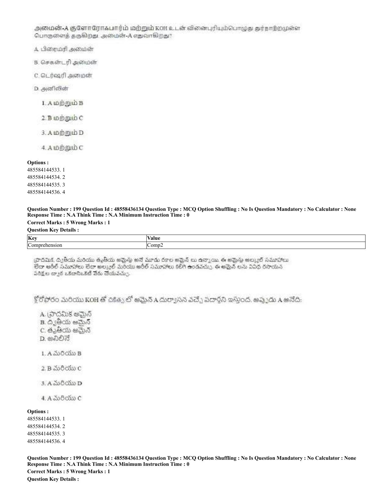 CUET 2023 Domestic Shift 2 Question Papers - 22 June 2023 - Page 426