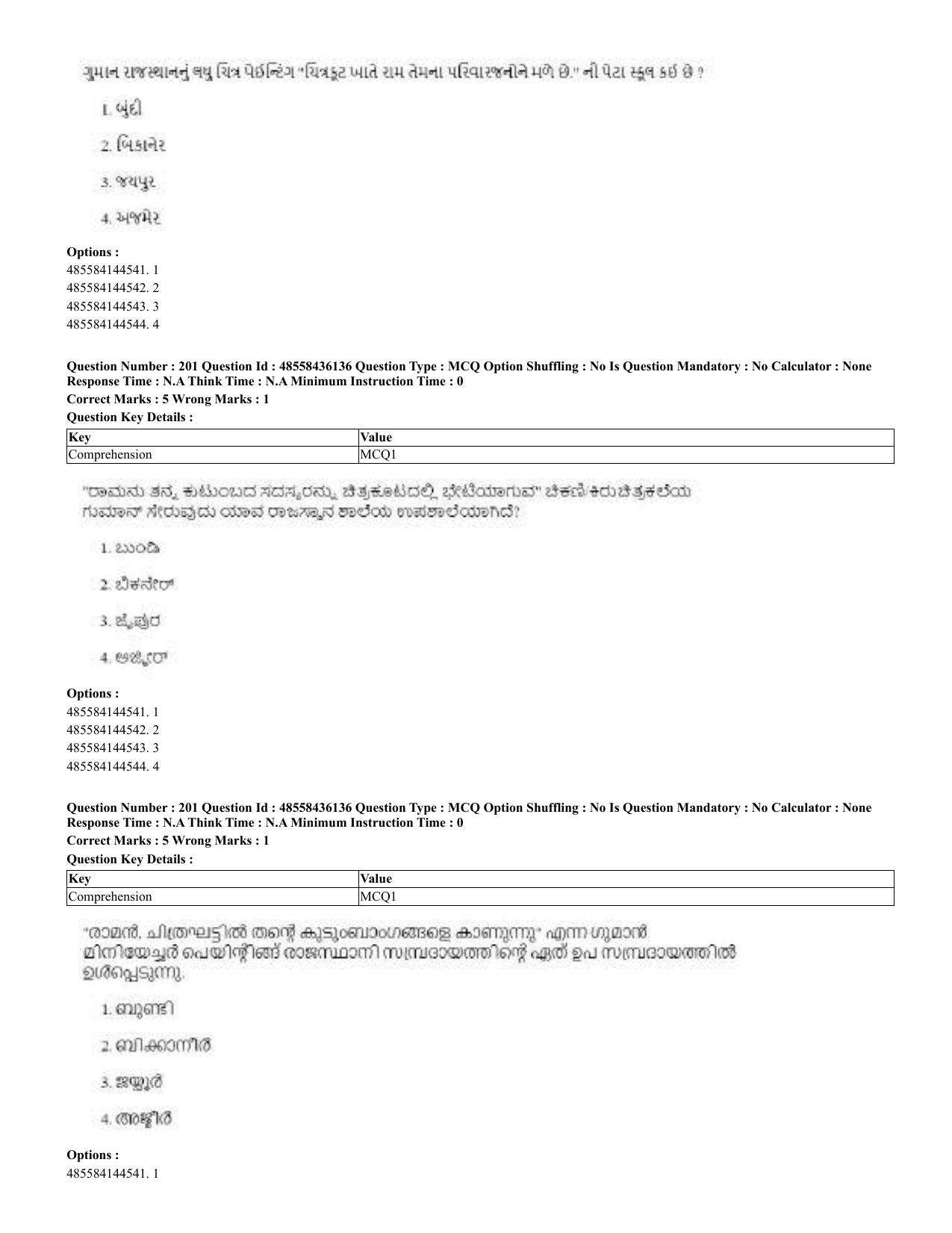 CUET 2023 Domestic Shift 2 Question Papers - 22 June 2023 - Page 443