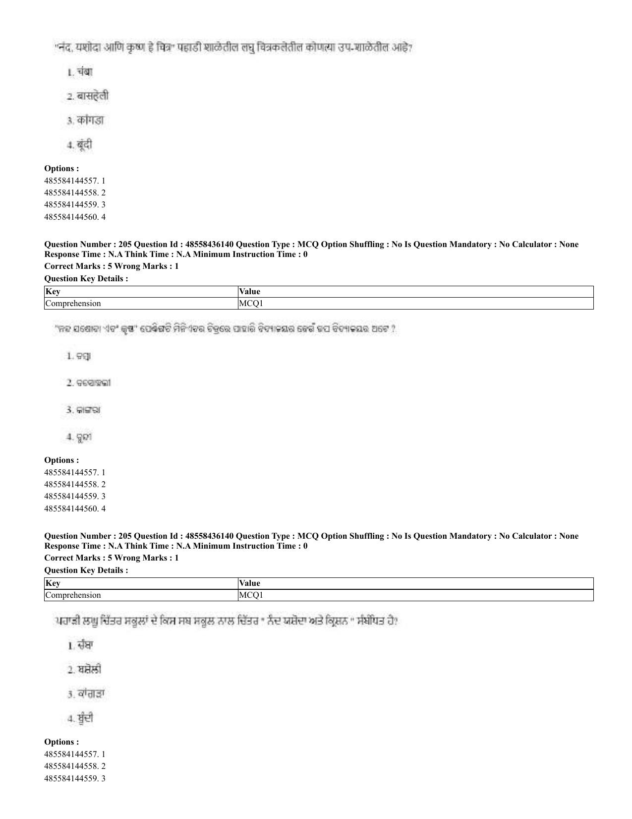 CUET 2023 Domestic Shift 2 Question Papers - 22 June 2023 - Page 465