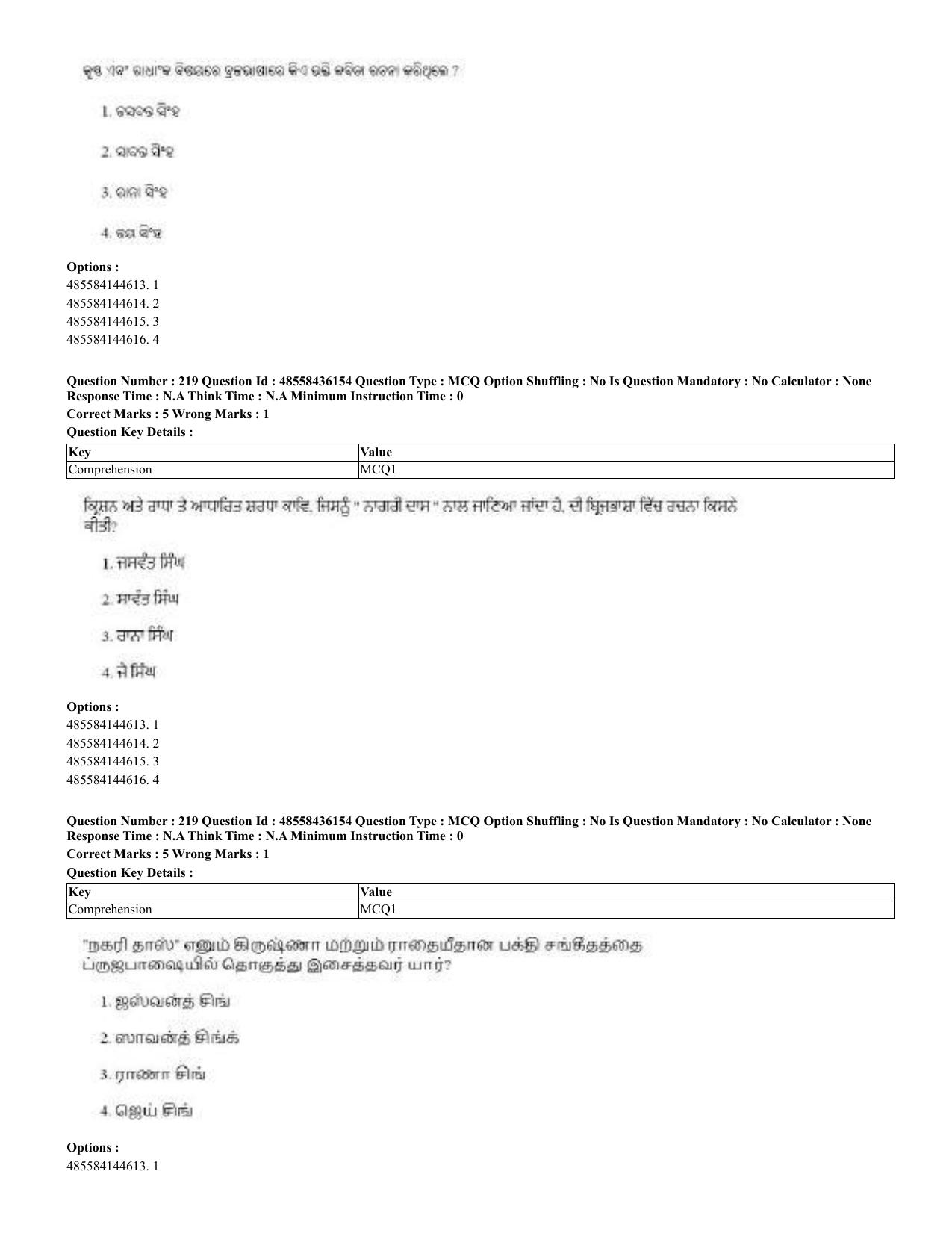 CUET 2023 Domestic Shift 2 Question Papers - 22 June 2023 - Page 538