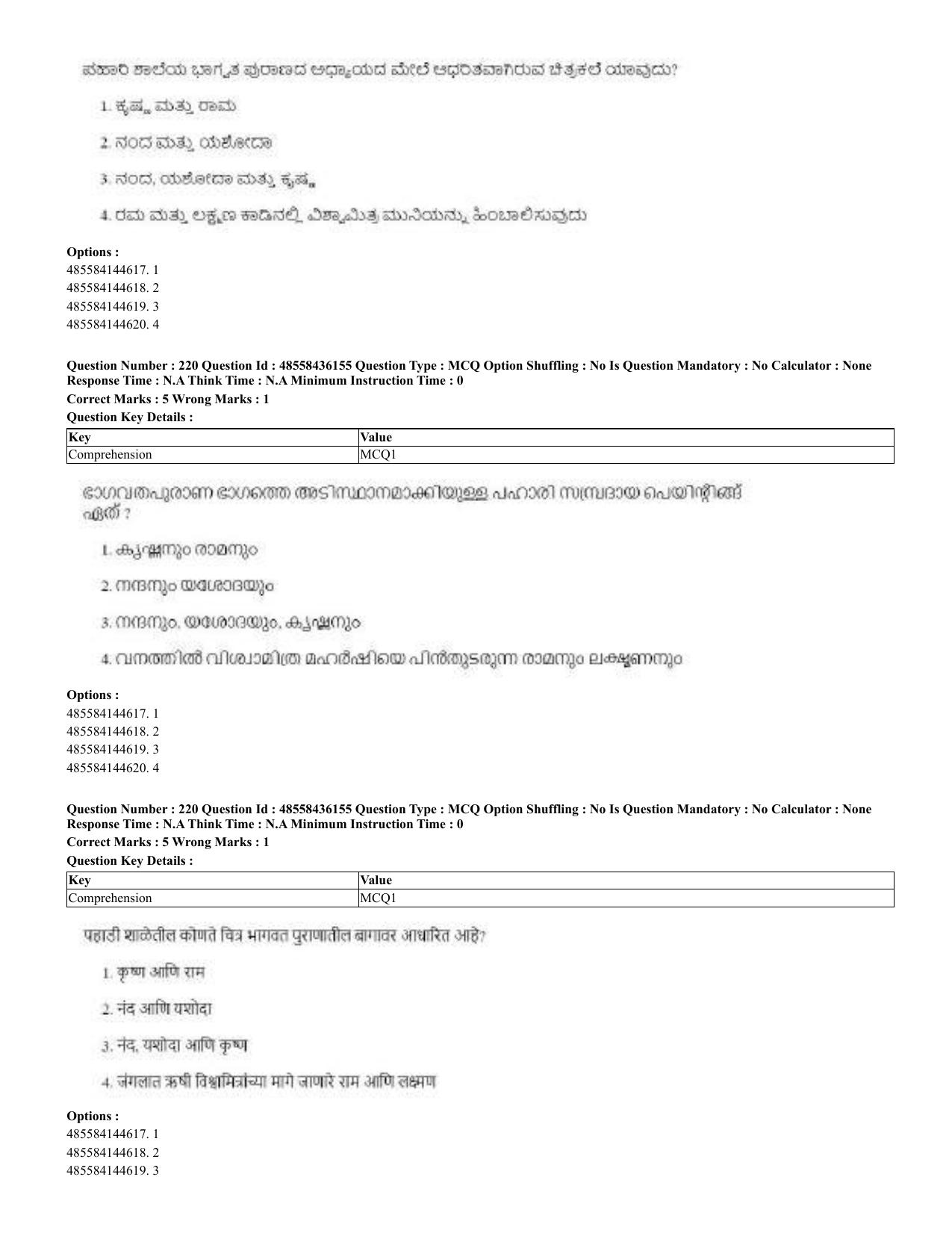 CUET 2023 Domestic Shift 2 Question Papers - 22 June 2023 - Page 542