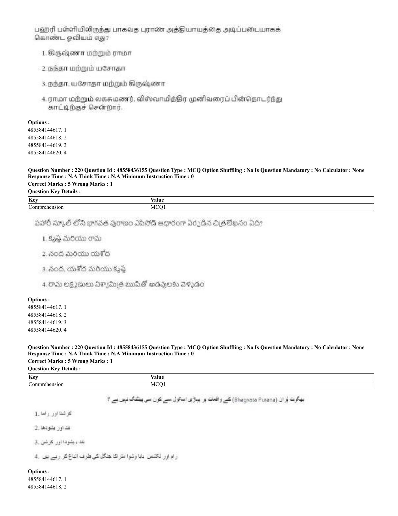 CUET 2023 Domestic Shift 2 Question Papers - 22 June 2023 - Page 544