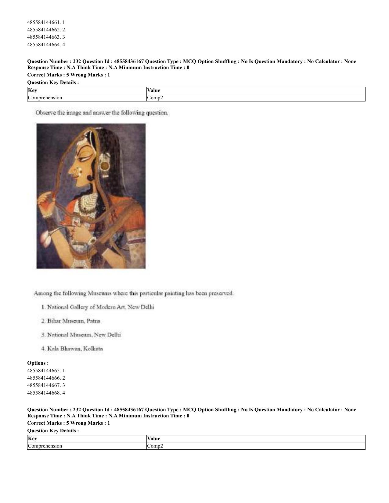 CUET 2023 Domestic Shift 2 Question Papers - 22 June 2023 - Page 638