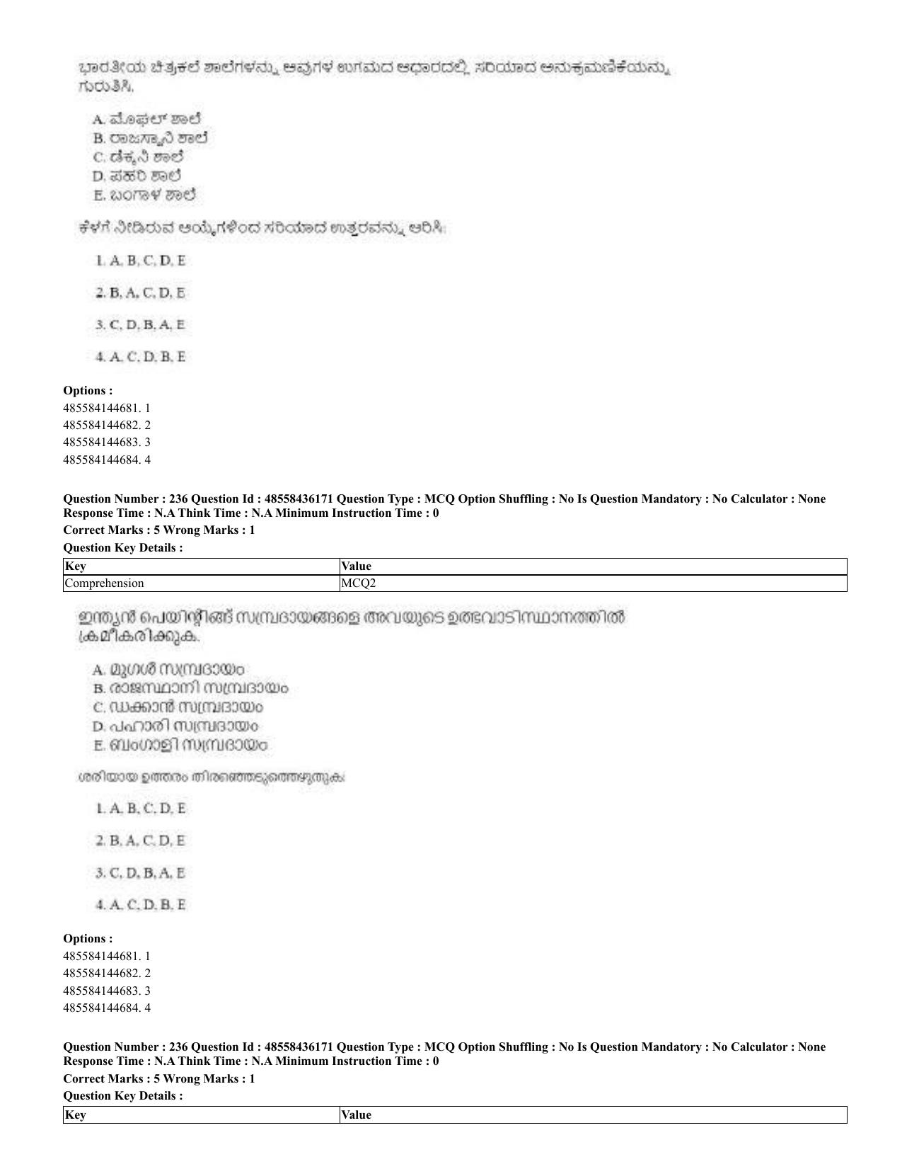 CUET 2023 Domestic Shift 2 Question Papers - 22 June 2023 - Page 689
