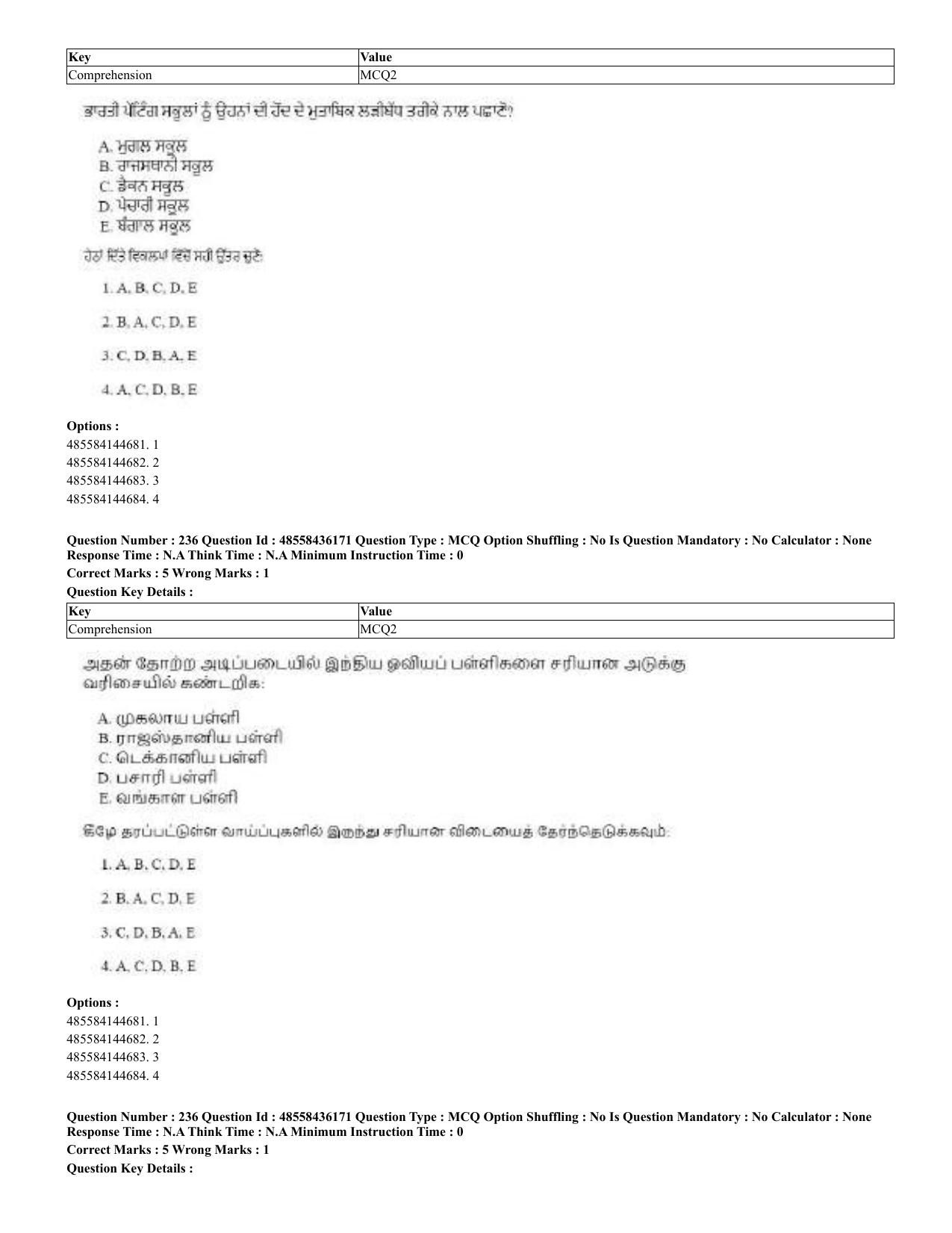 CUET 2023 Domestic Shift 2 Question Papers - 22 June 2023 - Page 691