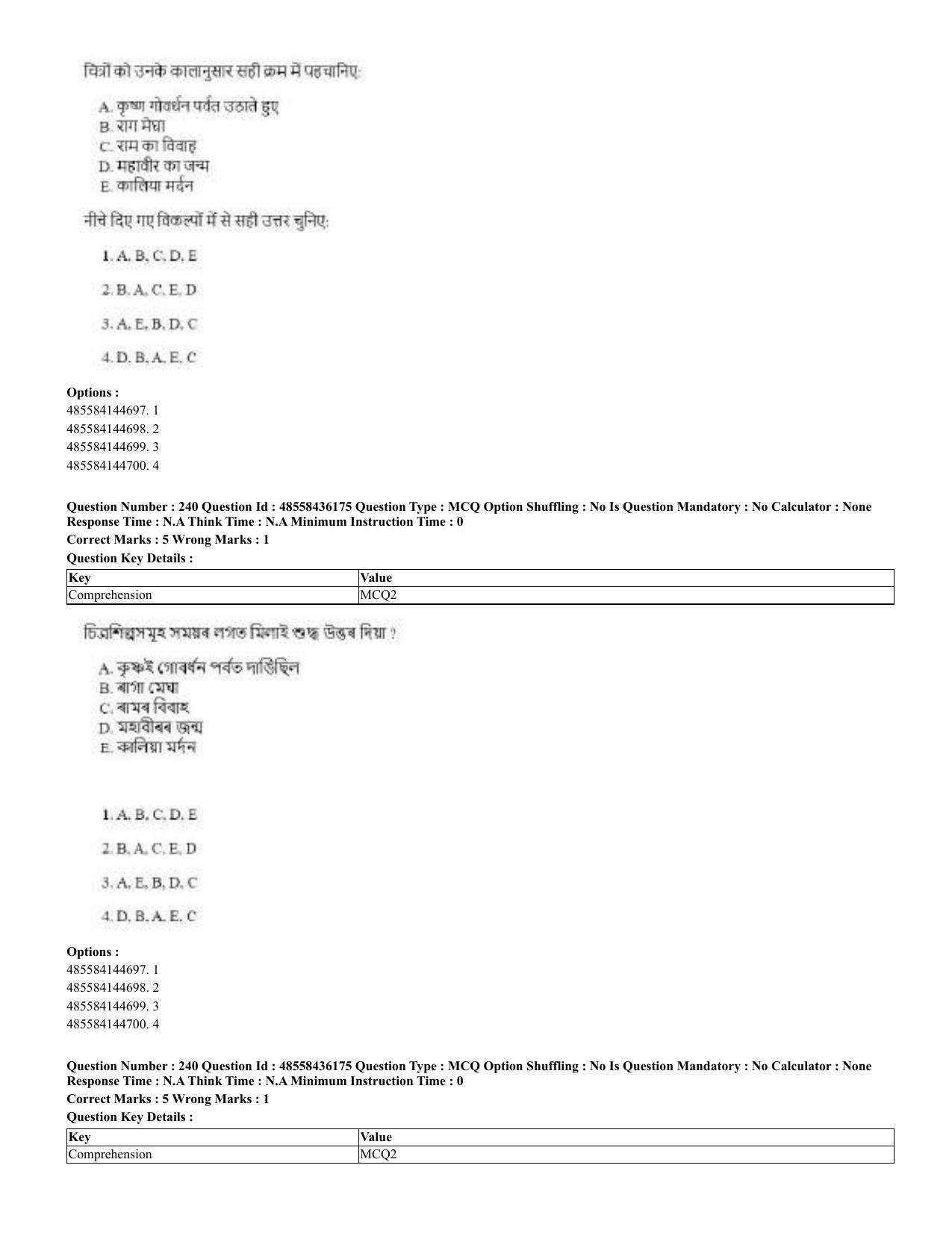 CUET 2023 Domestic Shift 2 Question Papers - 22 June 2023 - Page 713