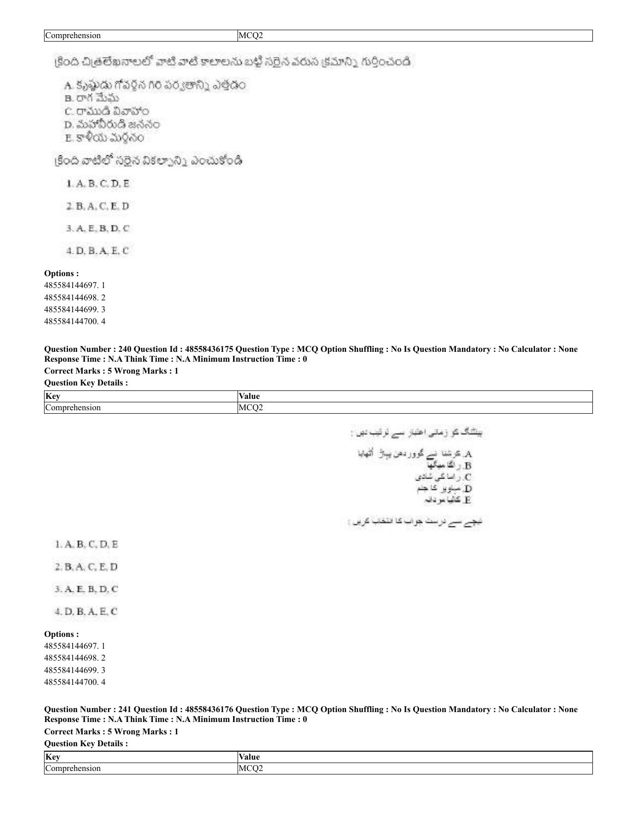 CUET 2023 Domestic Shift 2 Question Papers - 22 June 2023 - Page 718