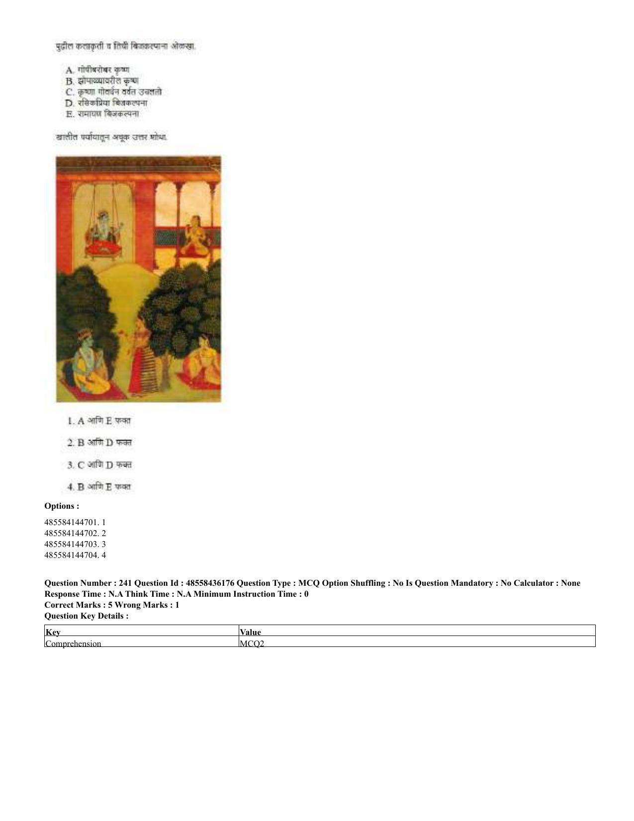 CUET 2023 Domestic Shift 2 Question Papers - 22 June 2023 - Page 726