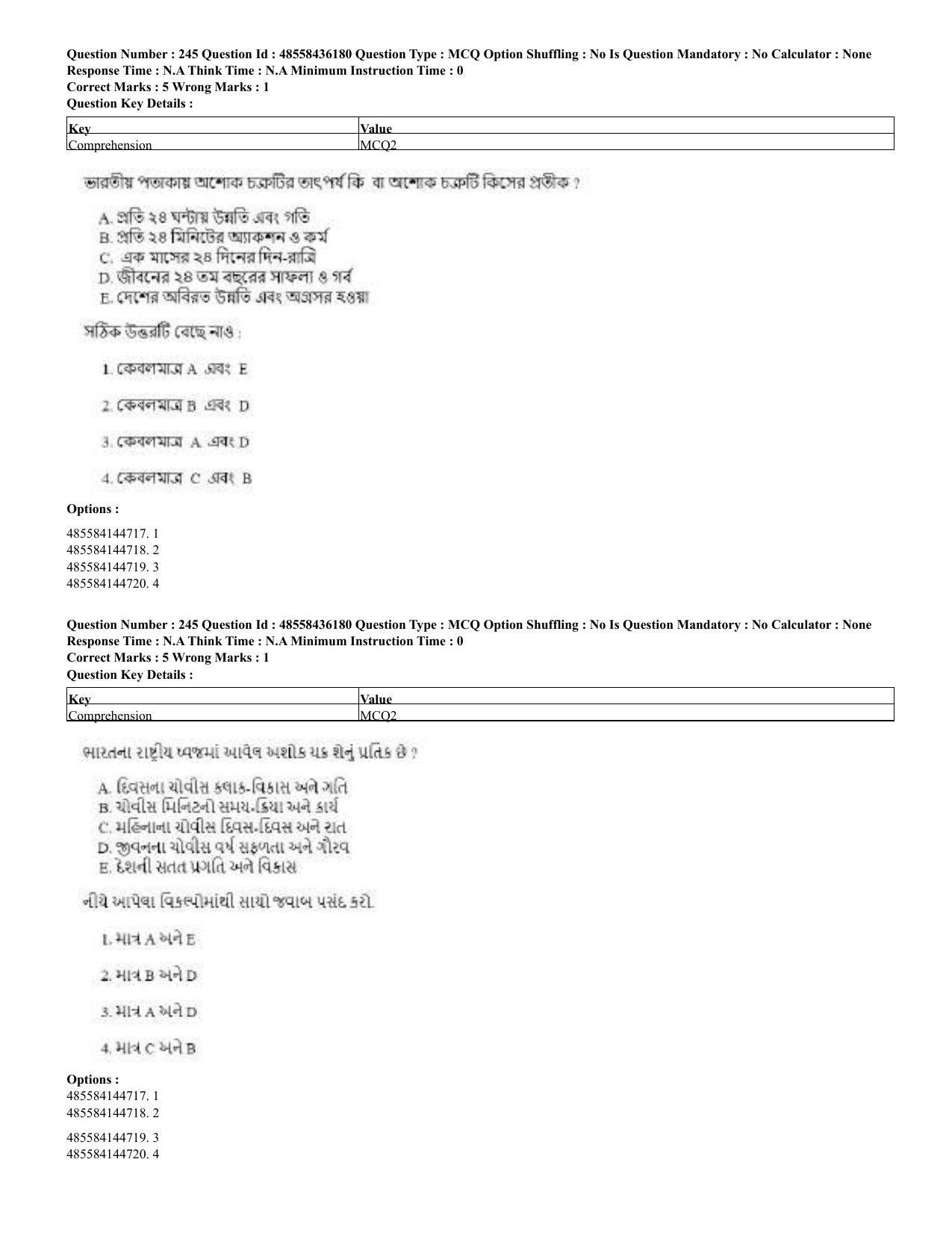 CUET 2023 Domestic Shift 2 Question Papers - 22 June 2023 - Page 753