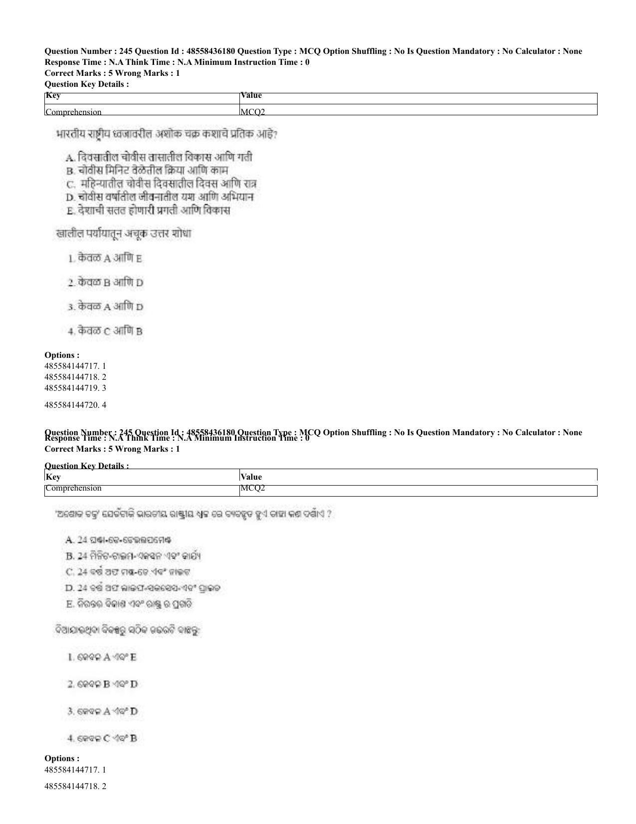 CUET 2023 Domestic Shift 2 Question Papers - 22 June 2023 - Page 755